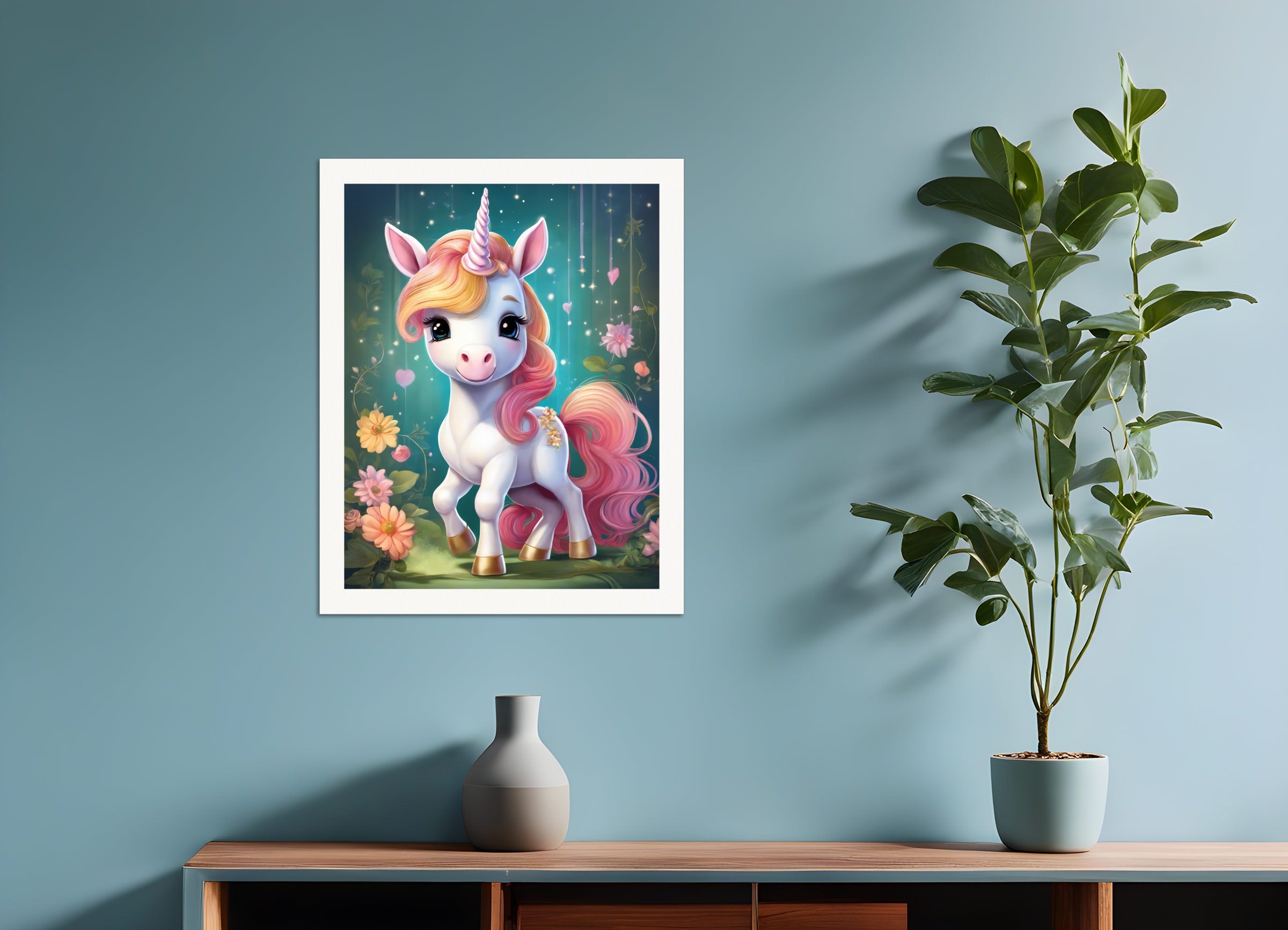 Poster: , A baby cute unicorn
