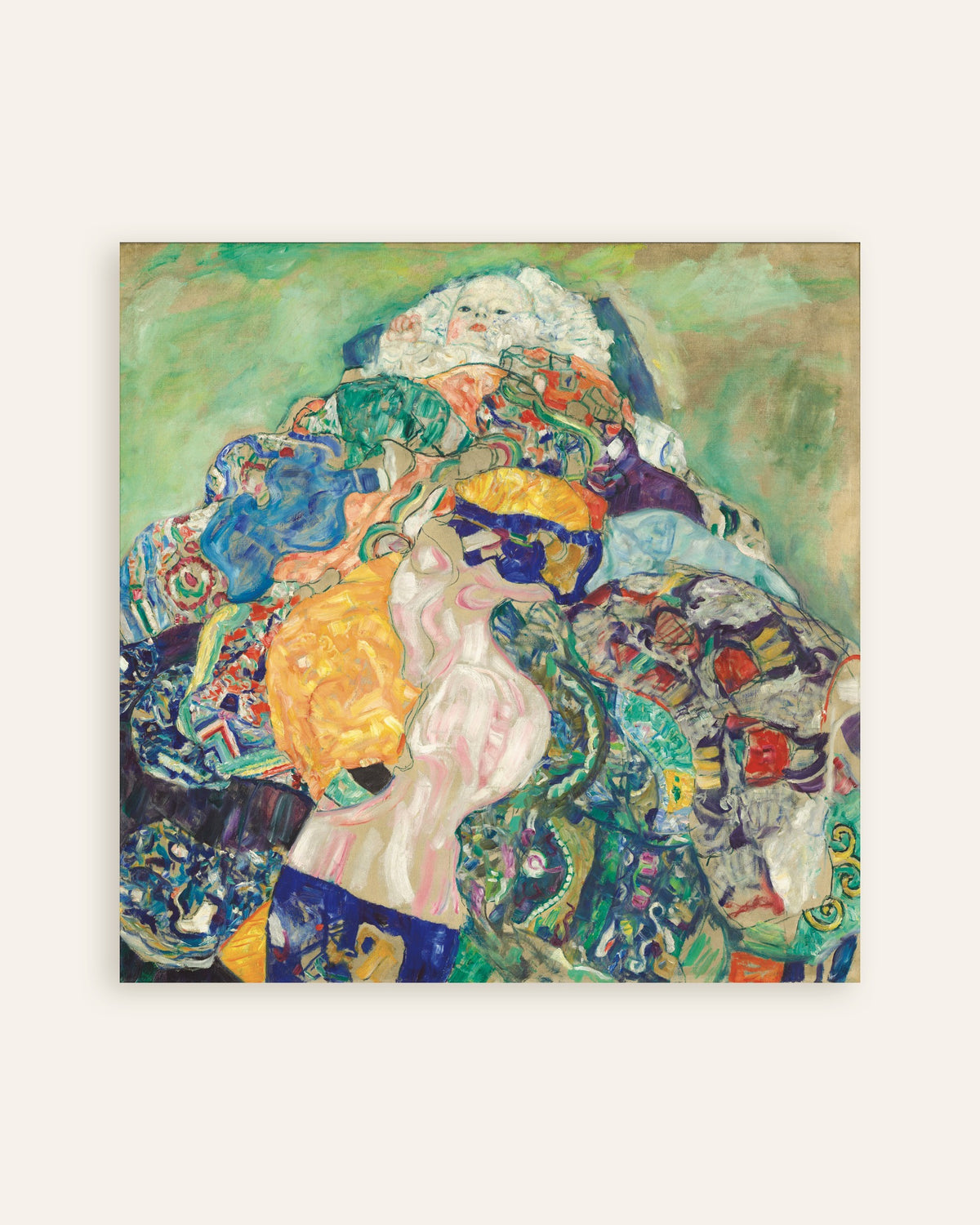 Poster Baby (Wieg) (1917–1918) van Gustav Klimt, miniatuur