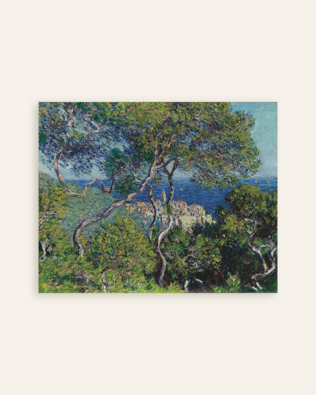 Poster Bordighera (1884) van Claude Monet, miniatuur
