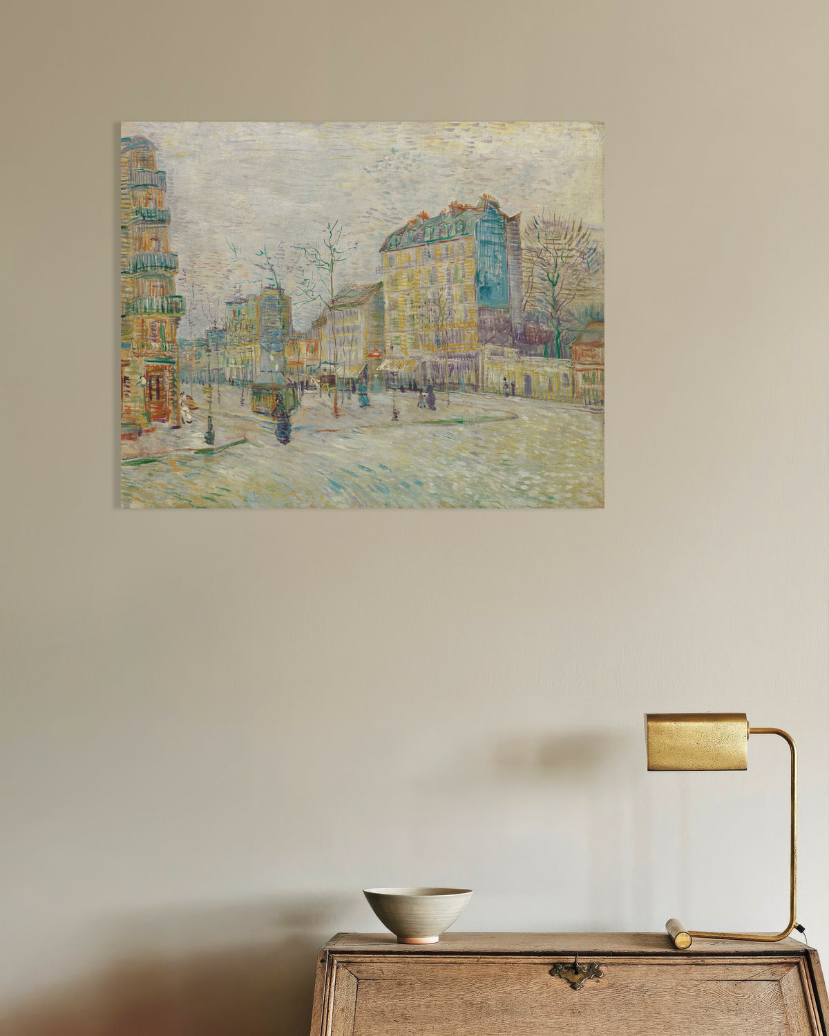 Poster van Boulevard de Clichy (1887) van Vincent van Gogh
