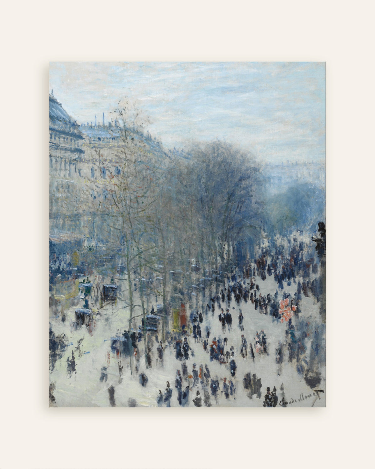 Poster Boulevard des Capucines (1873–1874) van Claude Monet, miniatuur