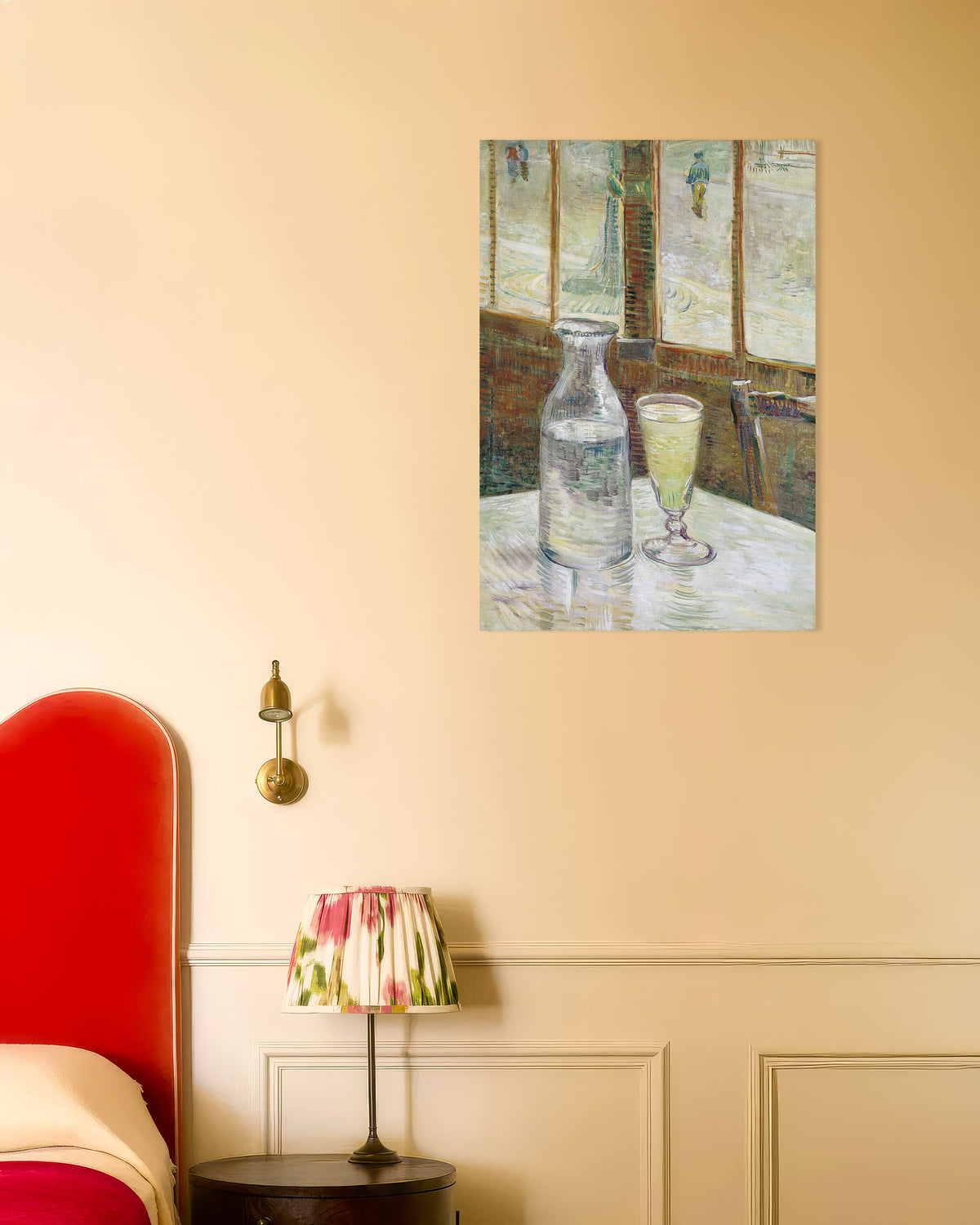 Poster van Cafétafel met absint (1887) van Vincent van Gogh