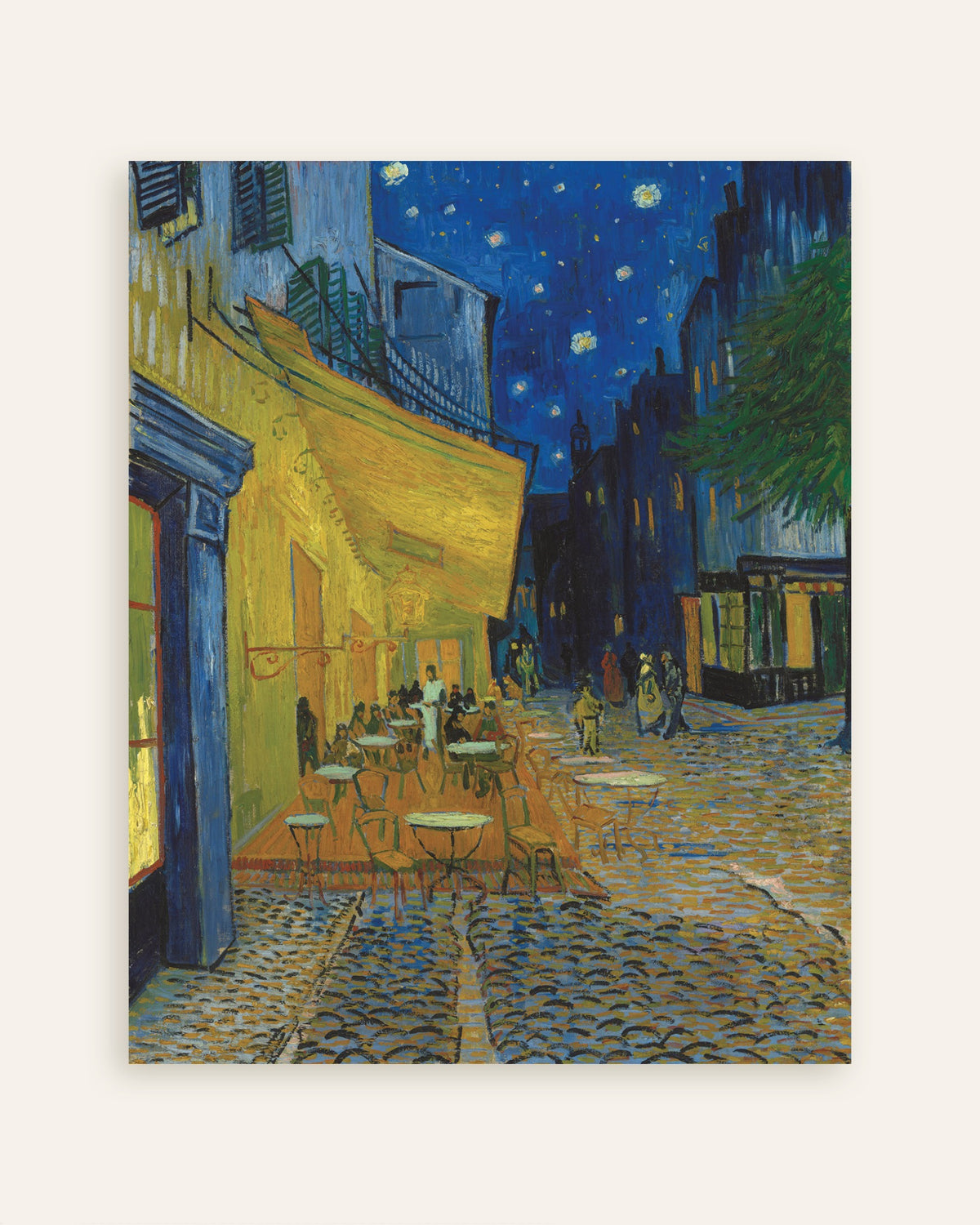 Poster Caféterras bij nacht (1888) van Vincent van Gogh, miniatuur