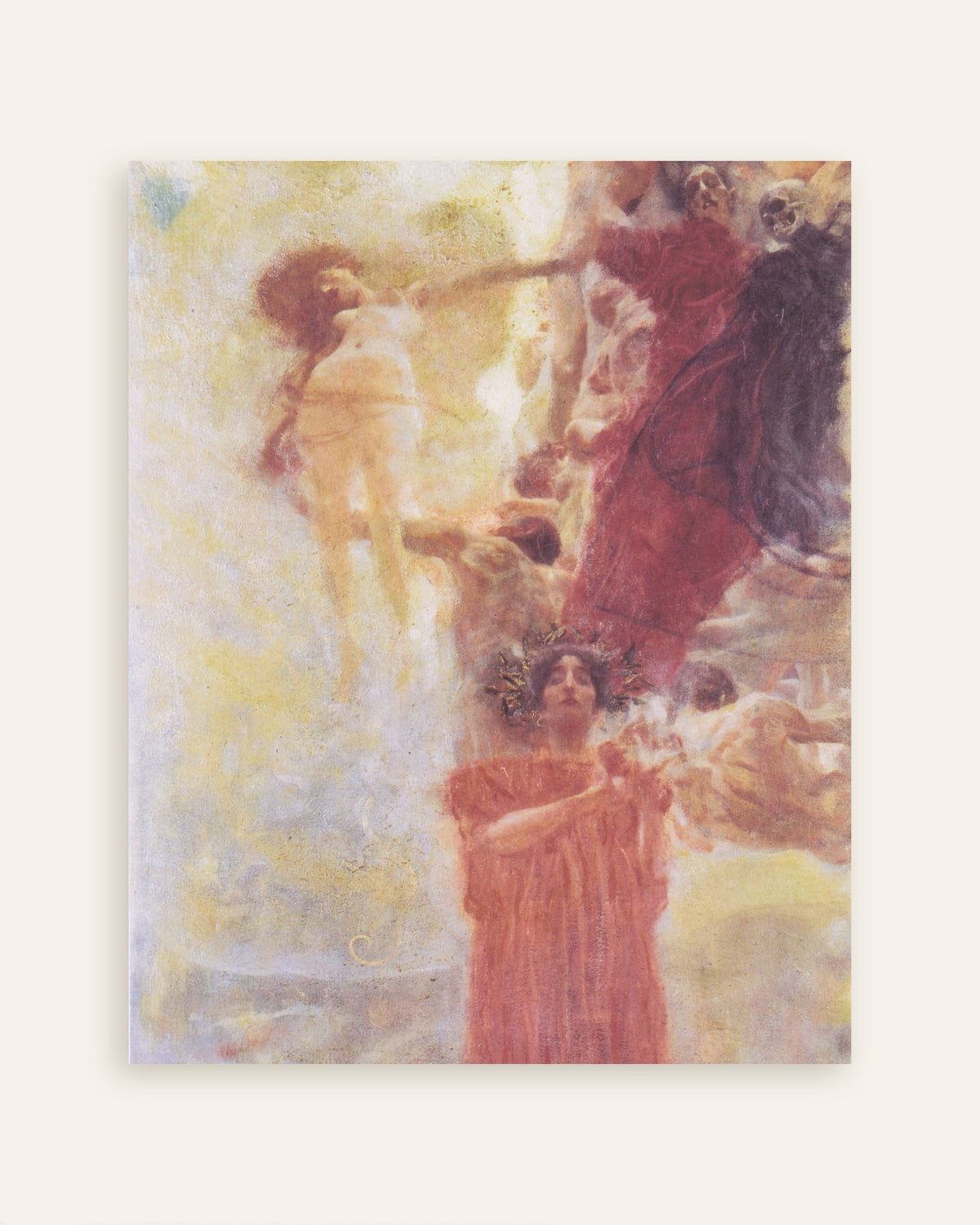 Poster Compositieschets voor De Geneeskunde (1897–1898) van Gustav Klimt, miniatuur