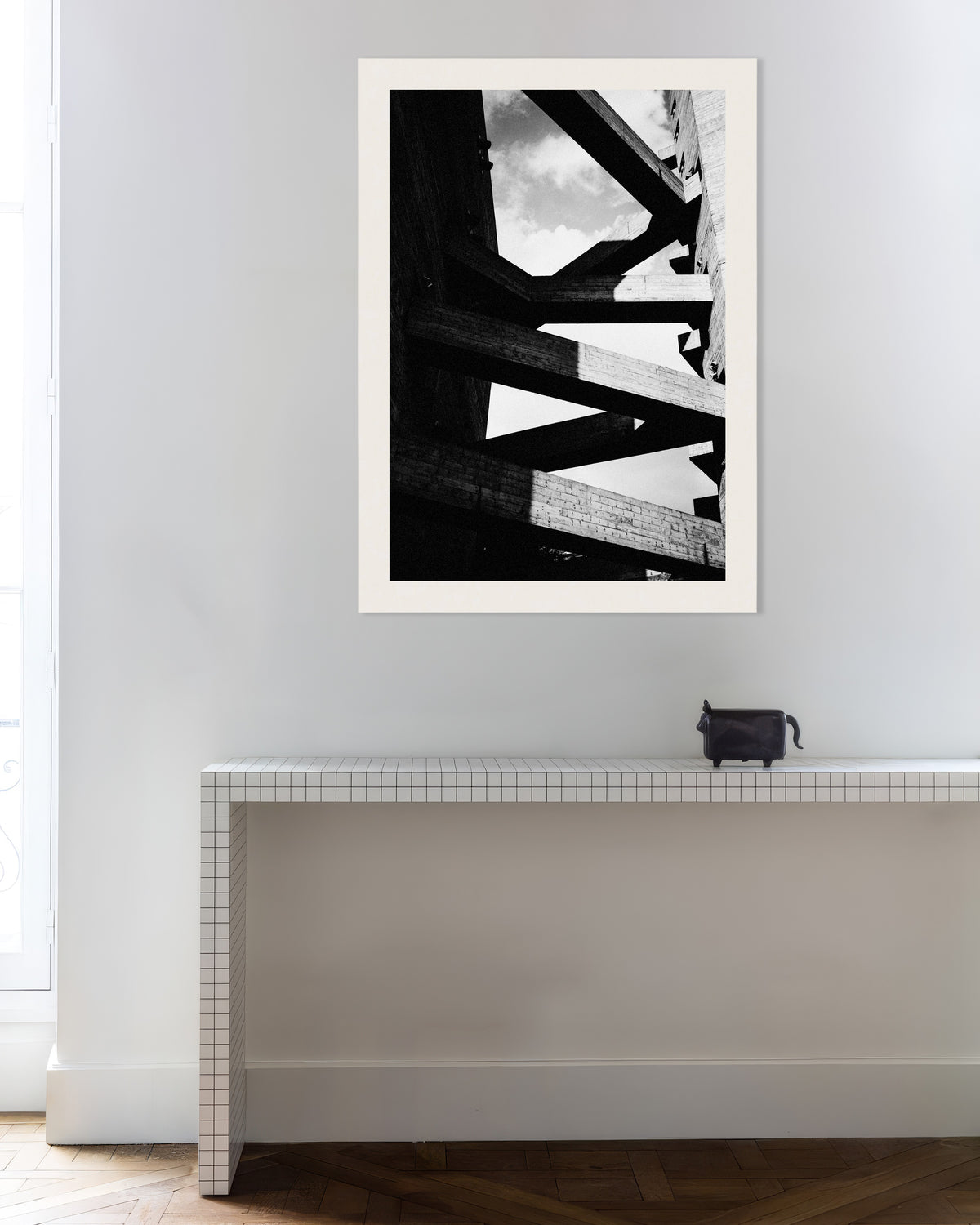 Poster ‘Betonnen balken tegen de lucht’
