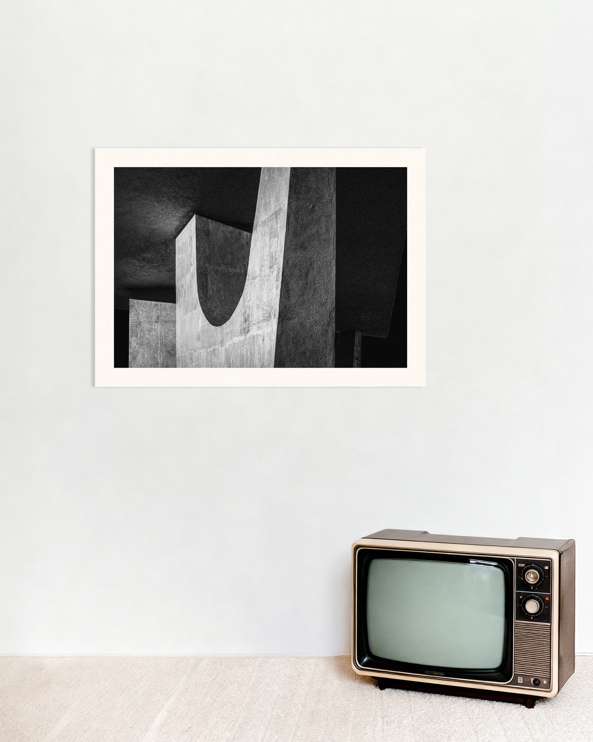 Poster ‘Betonnen U in de schaduw’
