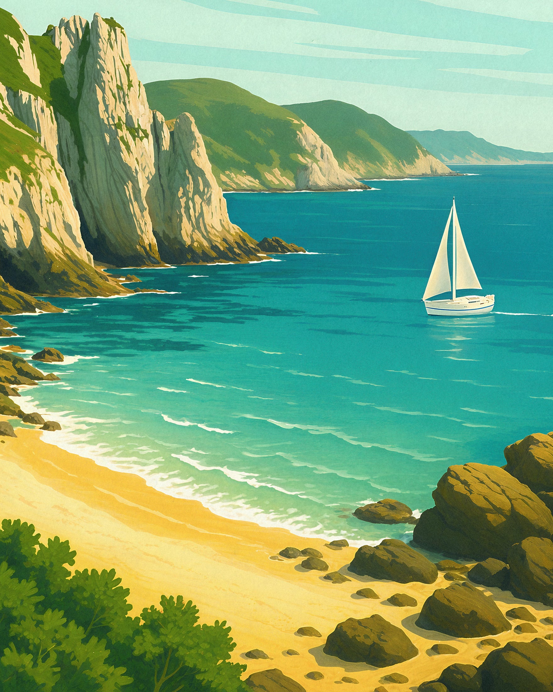 Crozon Reisposter - Kust van Bretagne