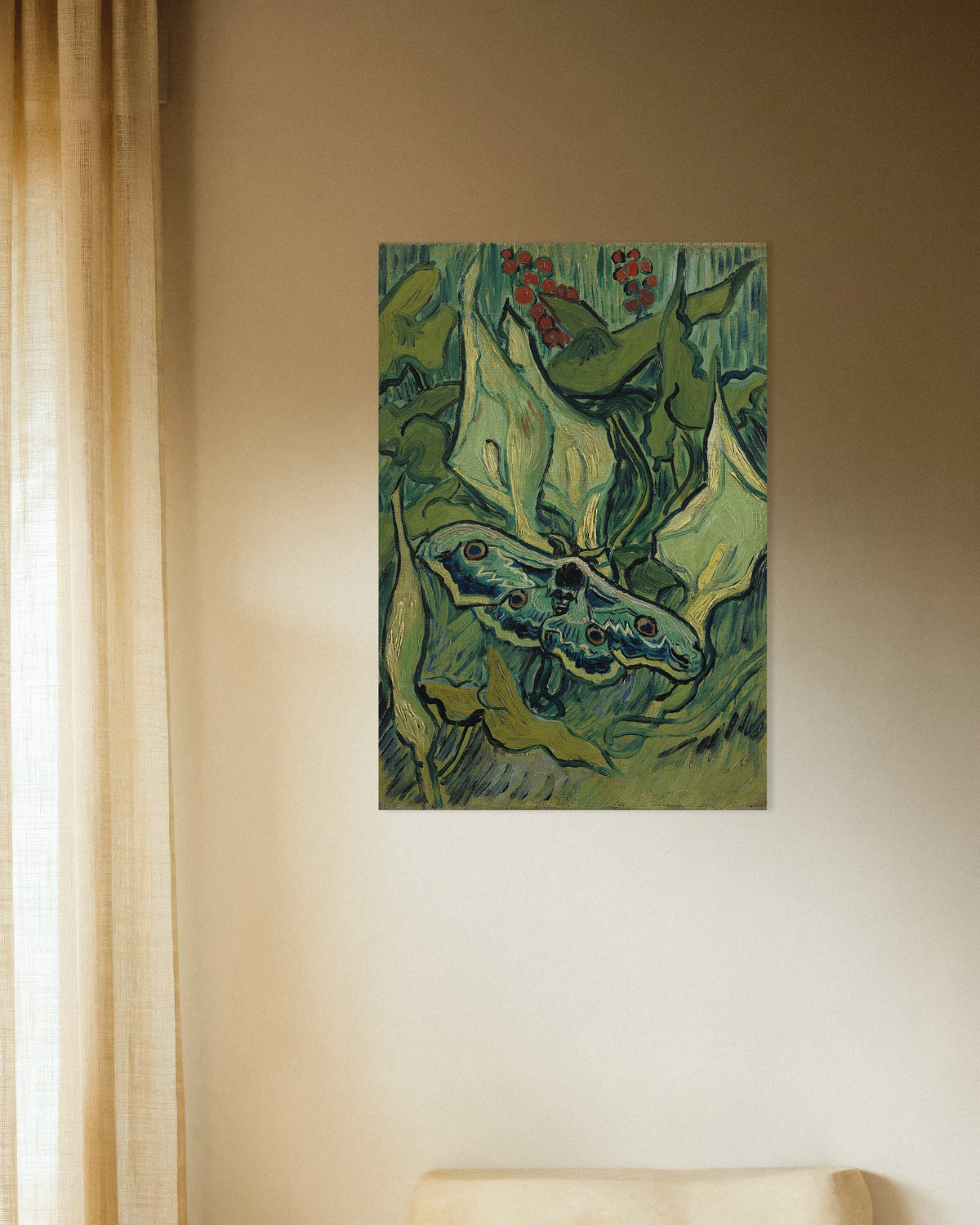 Poster van Keizersvlinder (1889) van Vincent van Gogh