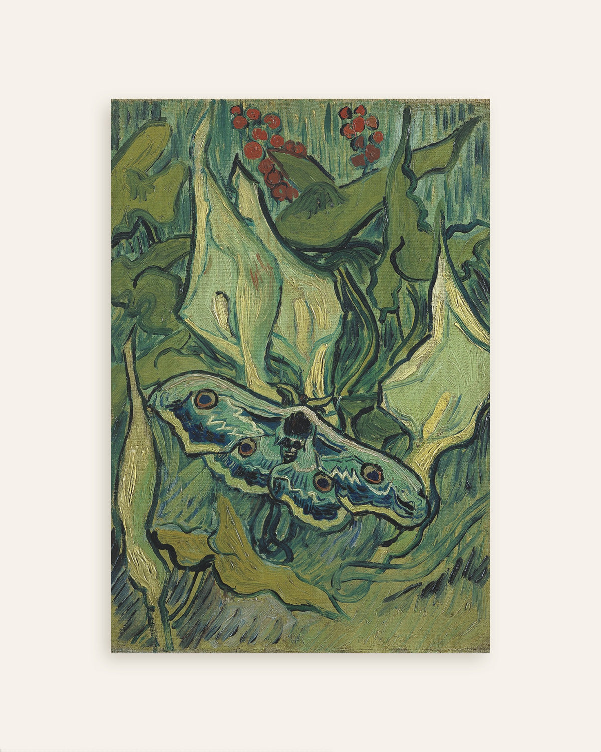 Poster van Keizersvlinder (1889) van Vincent van Gogh, miniatuur