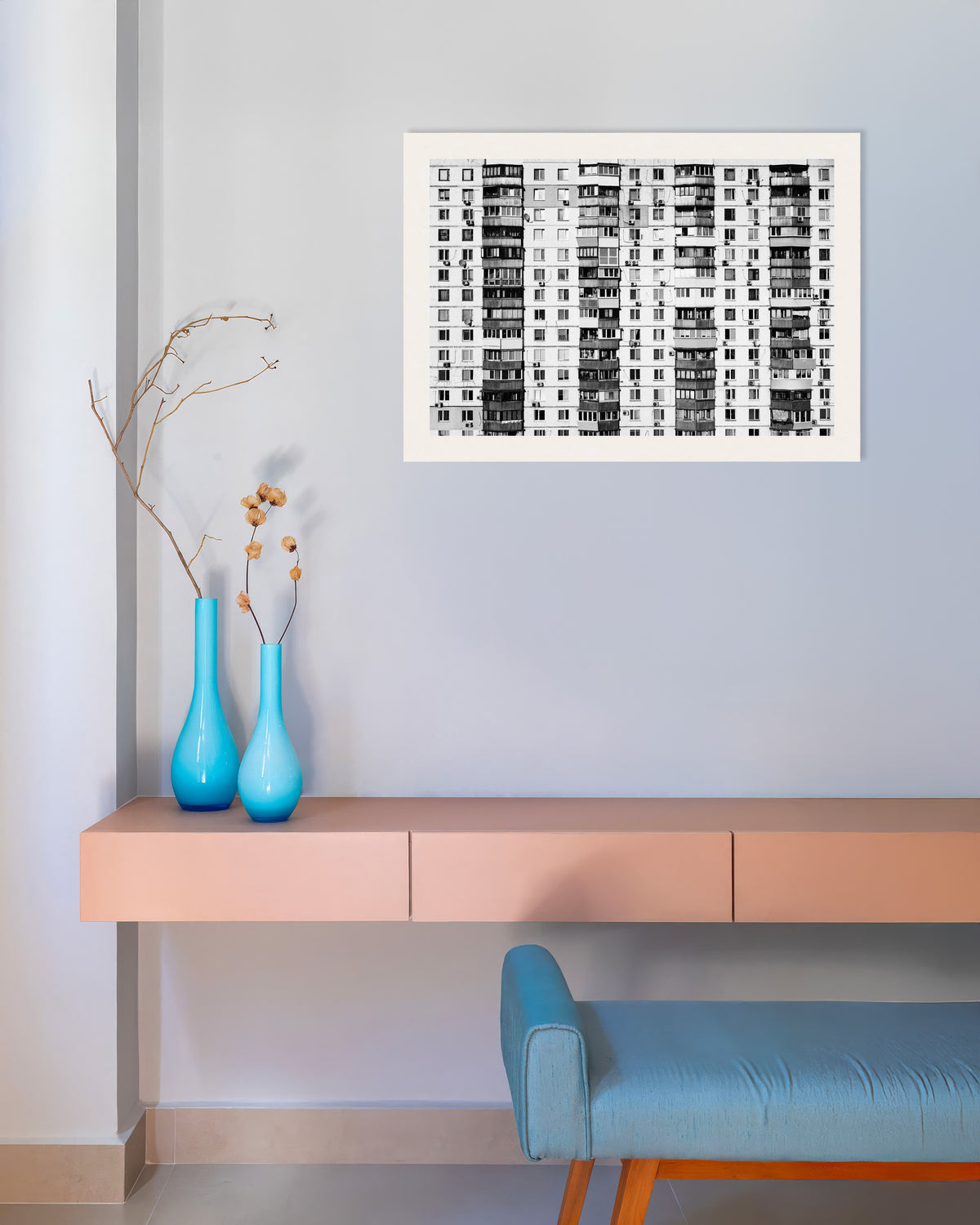 Poster ‘Eindeloos flatgebouw’
