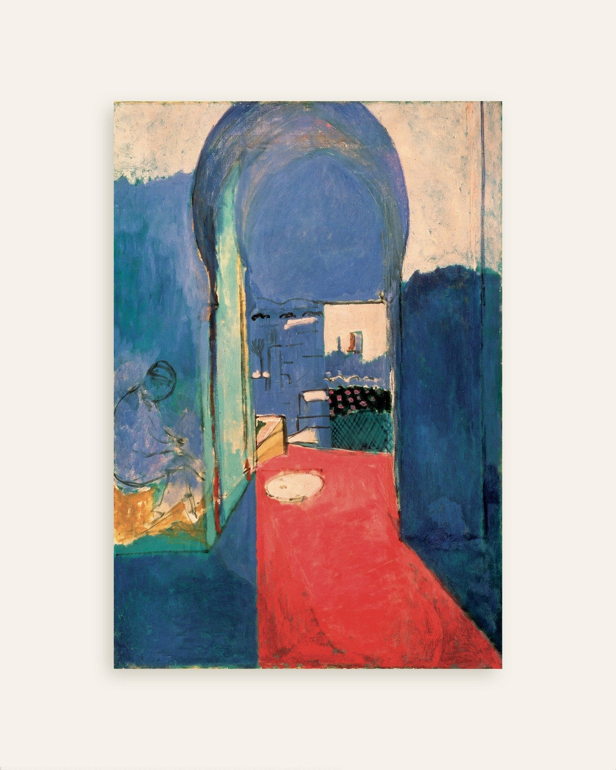 Poster van Toegang tot de kasba (1912) van Henri Matisse, miniatuur