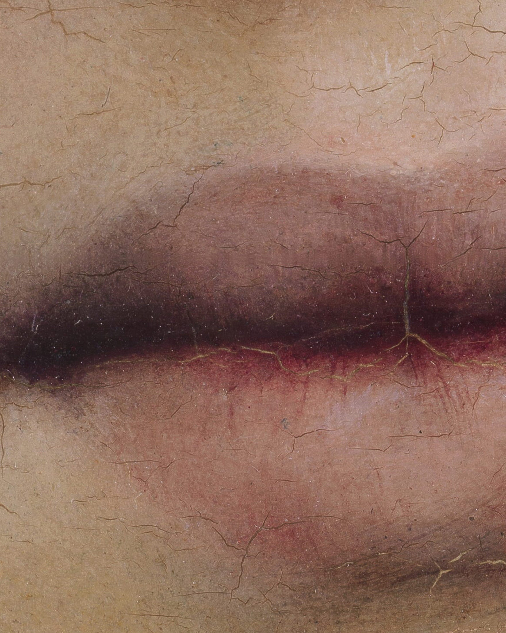 Louis Janmot "Fleur des Champs" Lippen Detail - Poster
