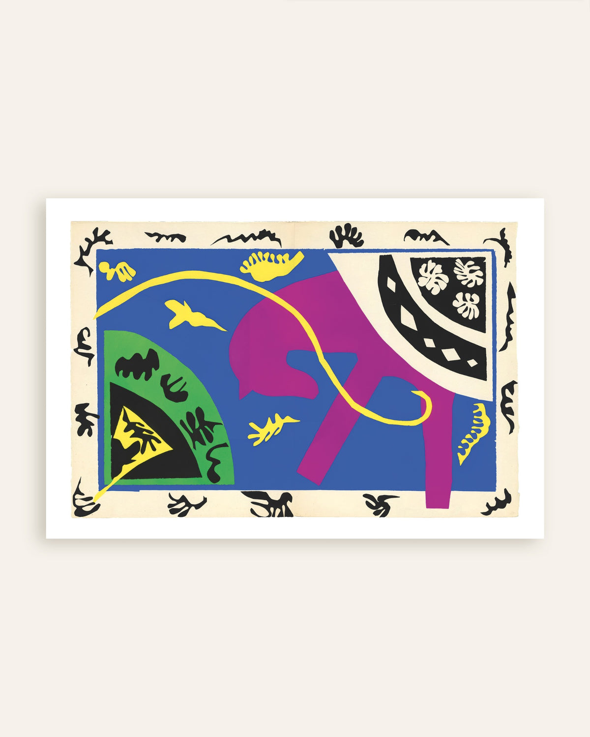 Poster van Paard, ruiter en clown (Jazz, 1947) van Henri Matisse, miniatuur