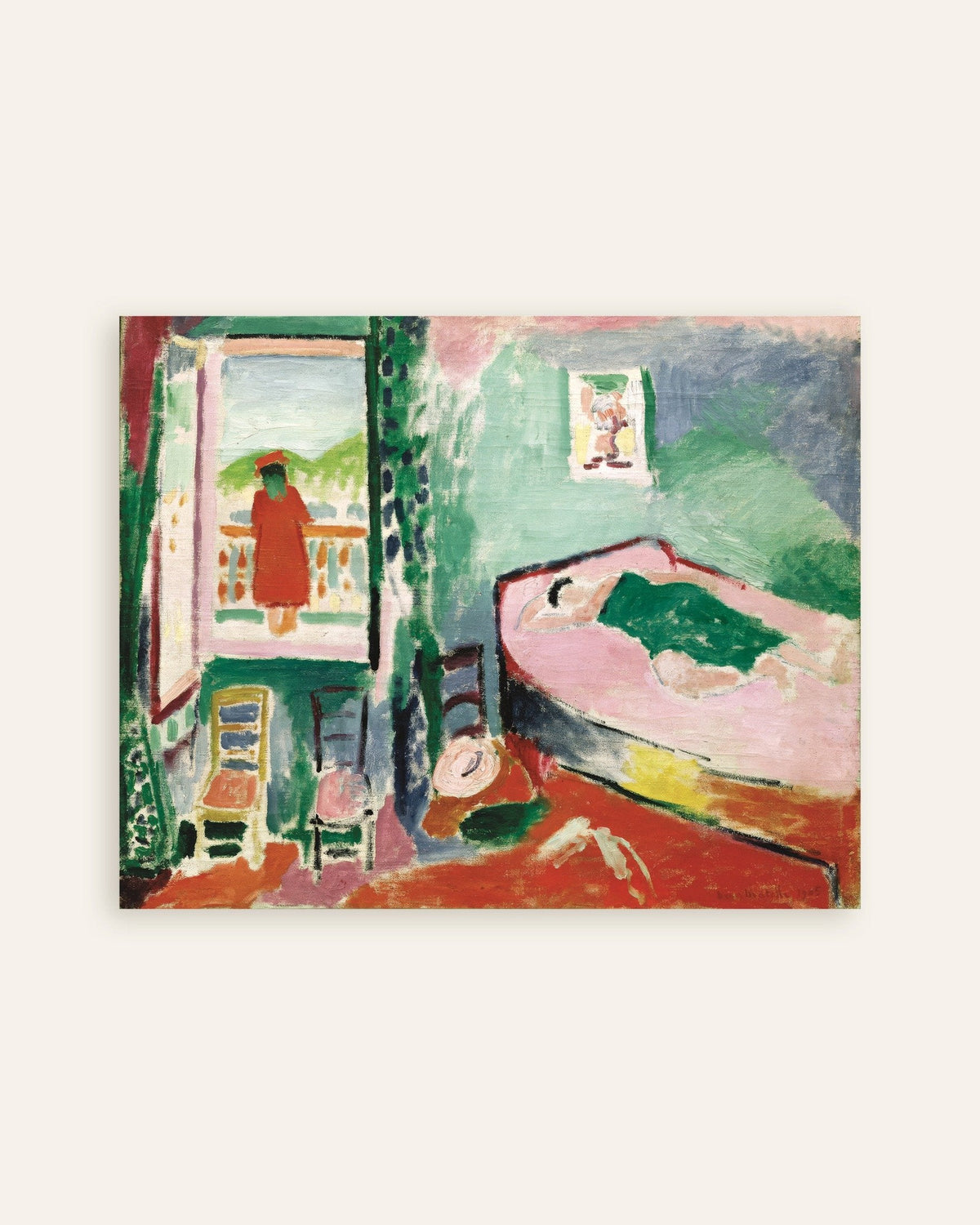 Poster van Interieur in Collioure (1905) van Henri Matisse, miniatuur