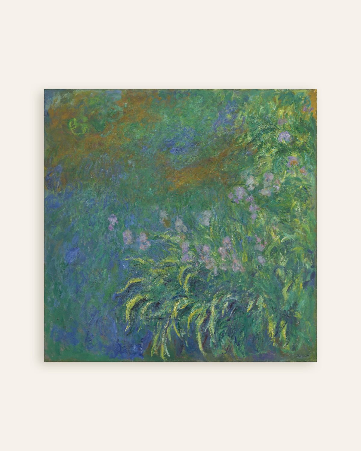 Poster Irissen (1914–1917) van Claude Monet, miniatuur