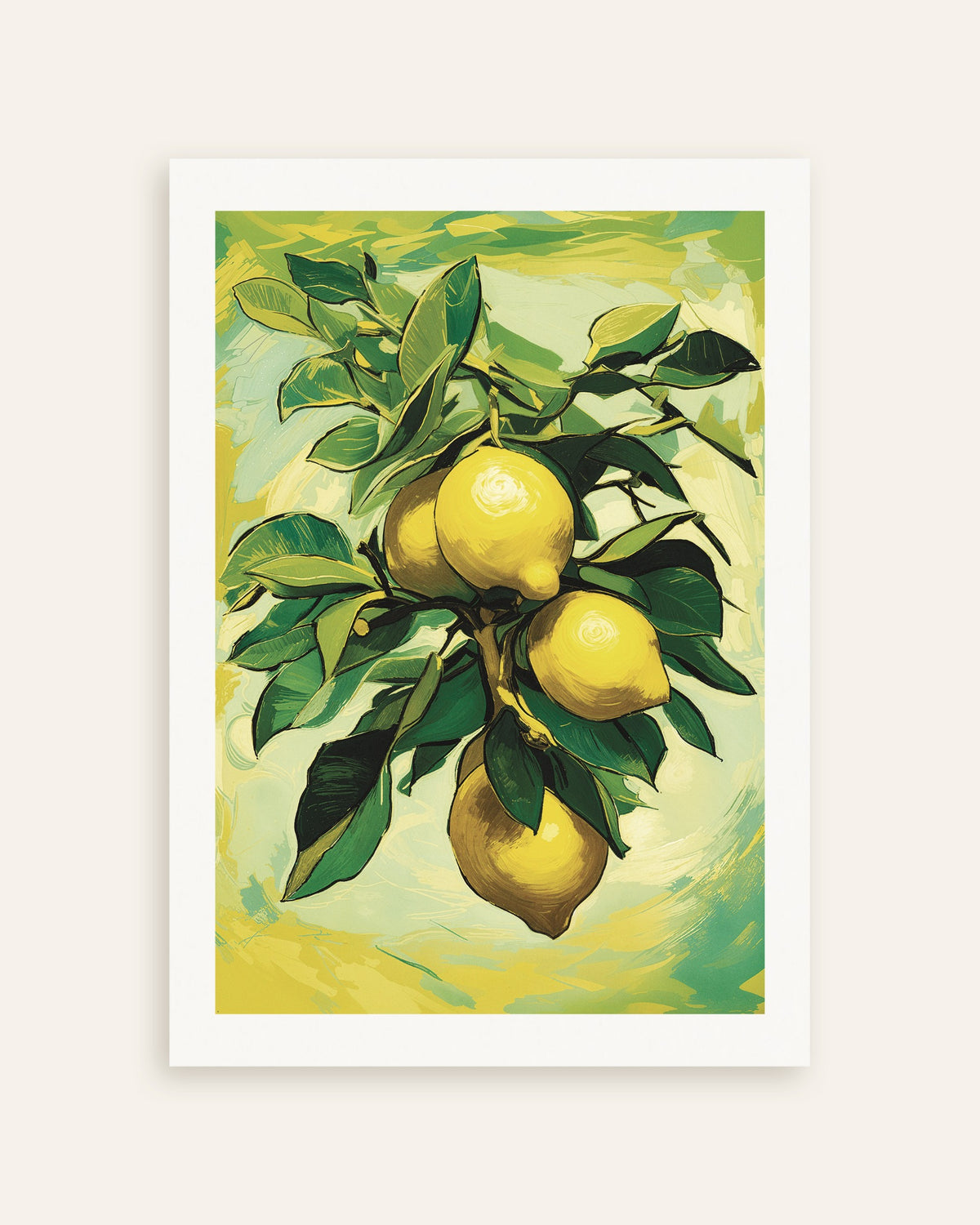 Poster van Citroenen uit Sorrento, miniatuur