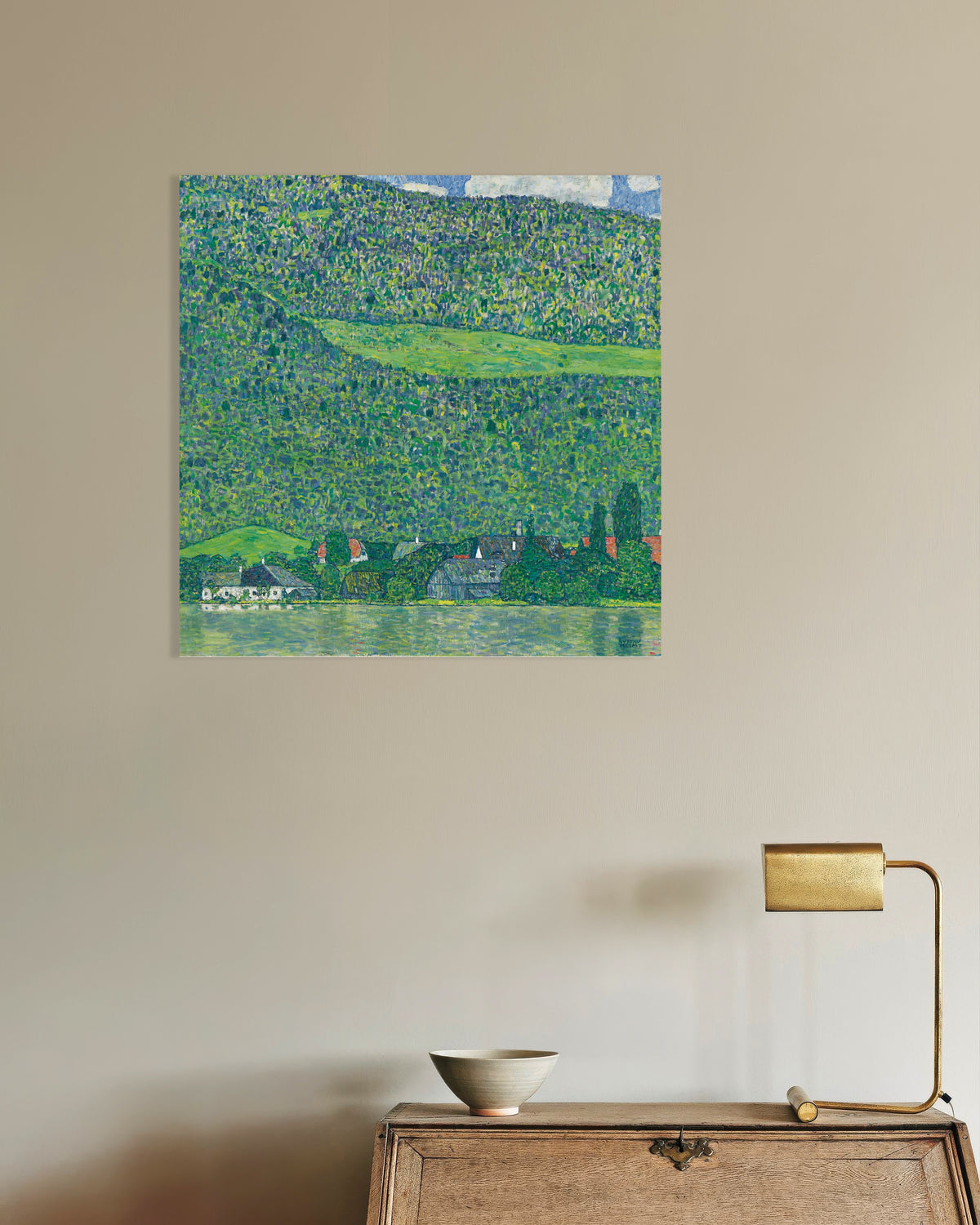 Poster van Litzlberg aan de Attersee (1914–1915) van Gustav Klimt