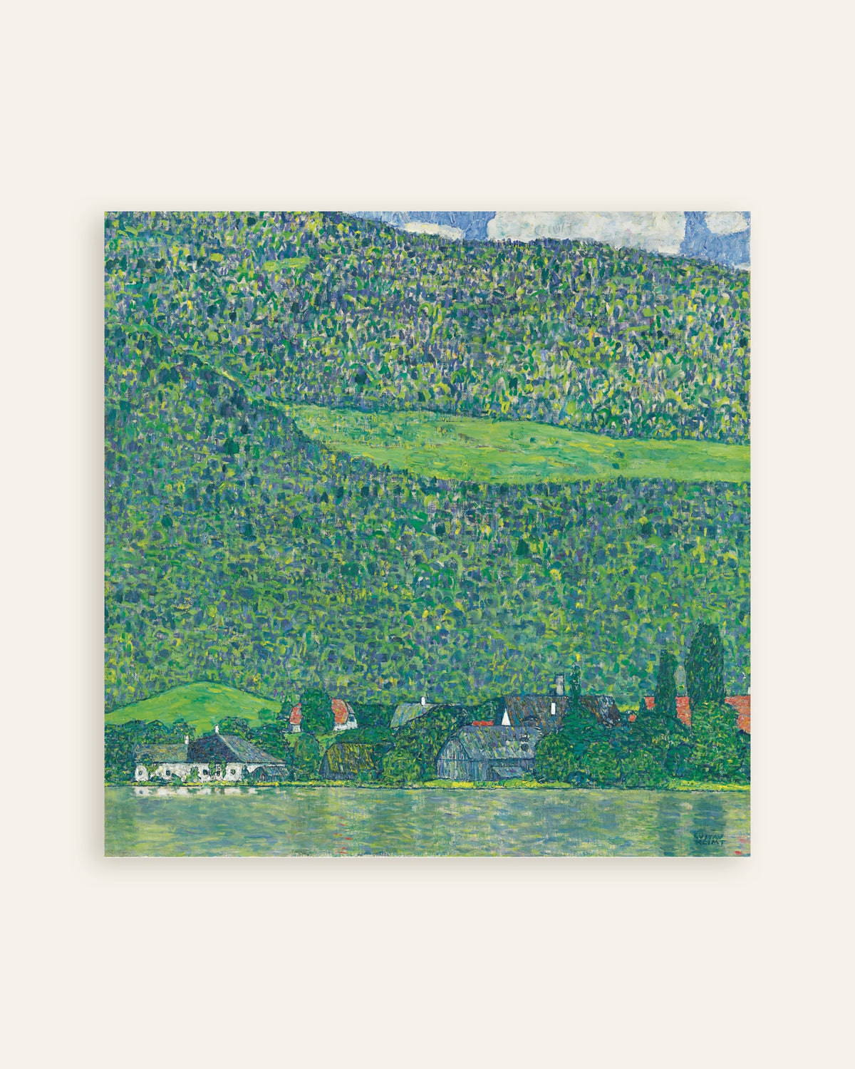 Poster van Litzlberg aan de Attersee (1914–1915) van Gustav Klimt, miniatuur