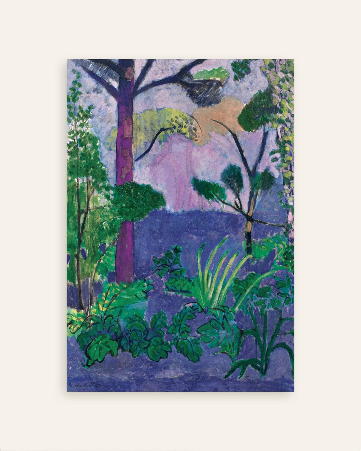 Poster van Marokkaans landschap (Acanthus), 1912 van Henri Matisse, miniatuur