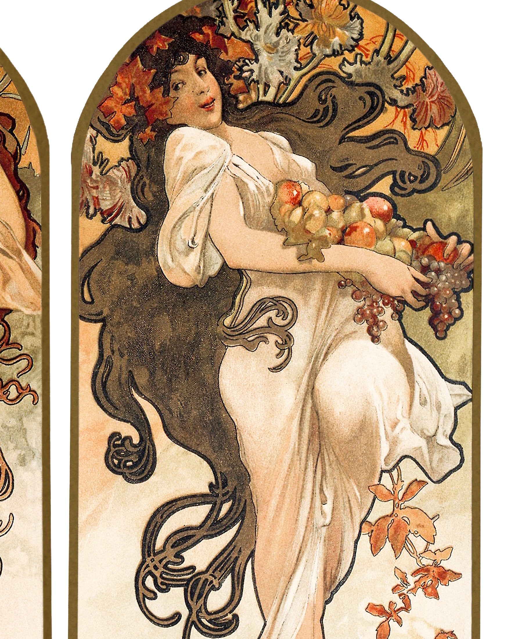 Alfons Mucha - De Seizoenen (1897) - Poster