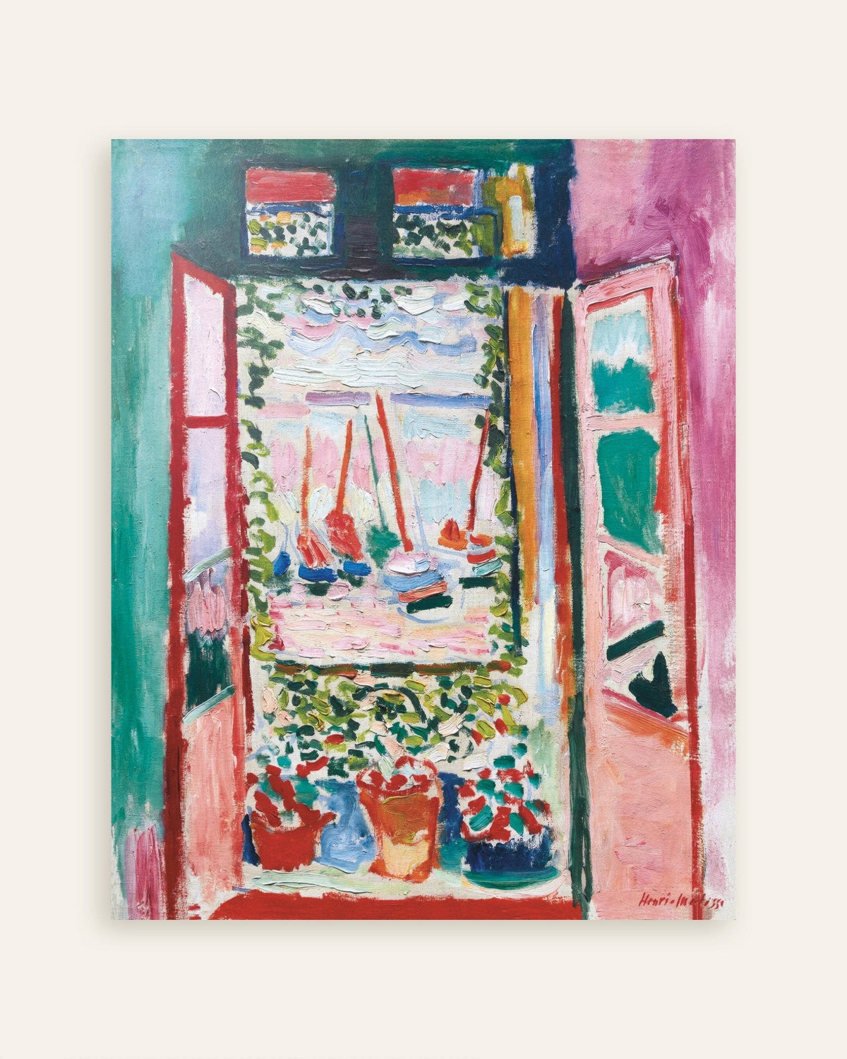 Poster van Open raam, Collioure van Henri Matisse, miniatuur