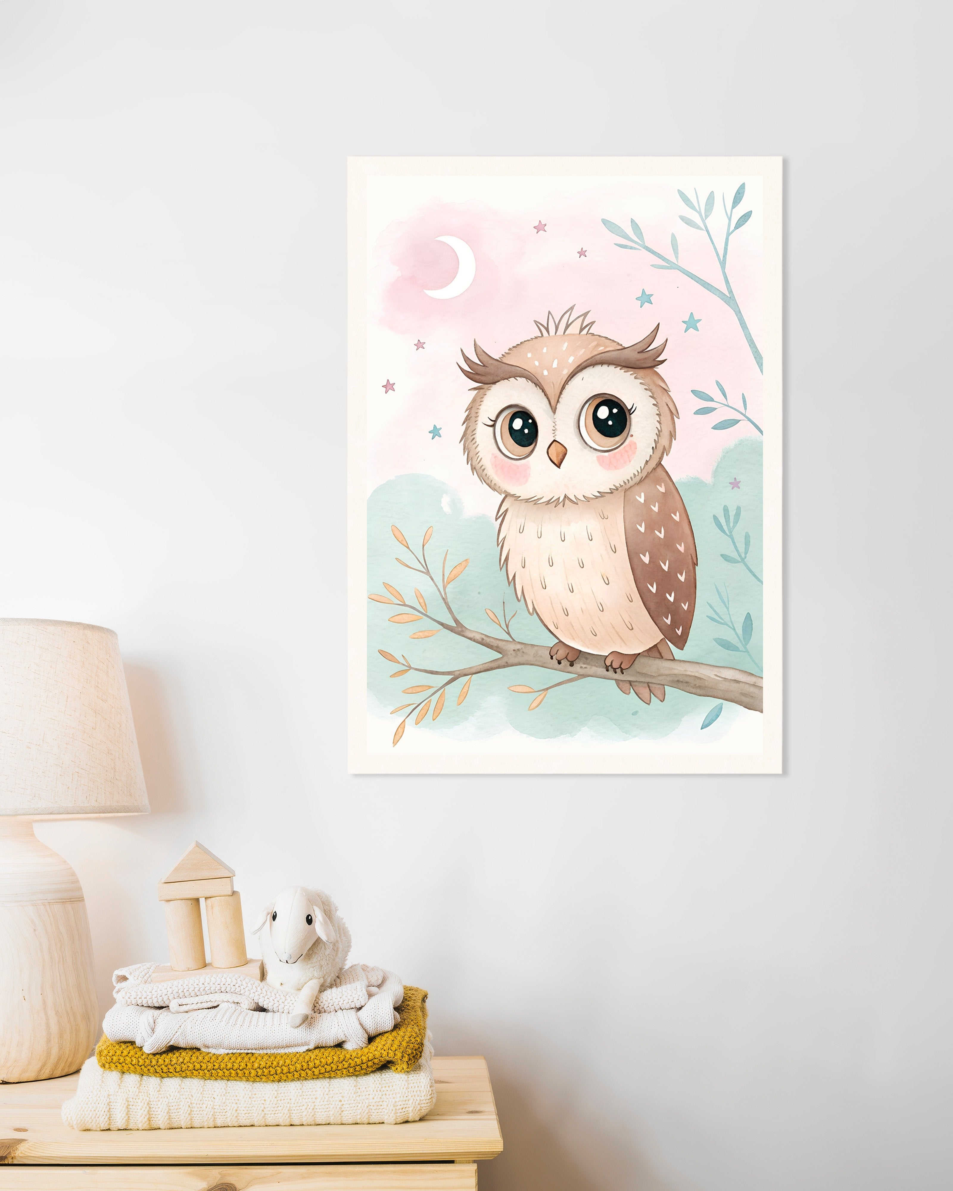 Poster of Owl Poster – Nursery Wall Art