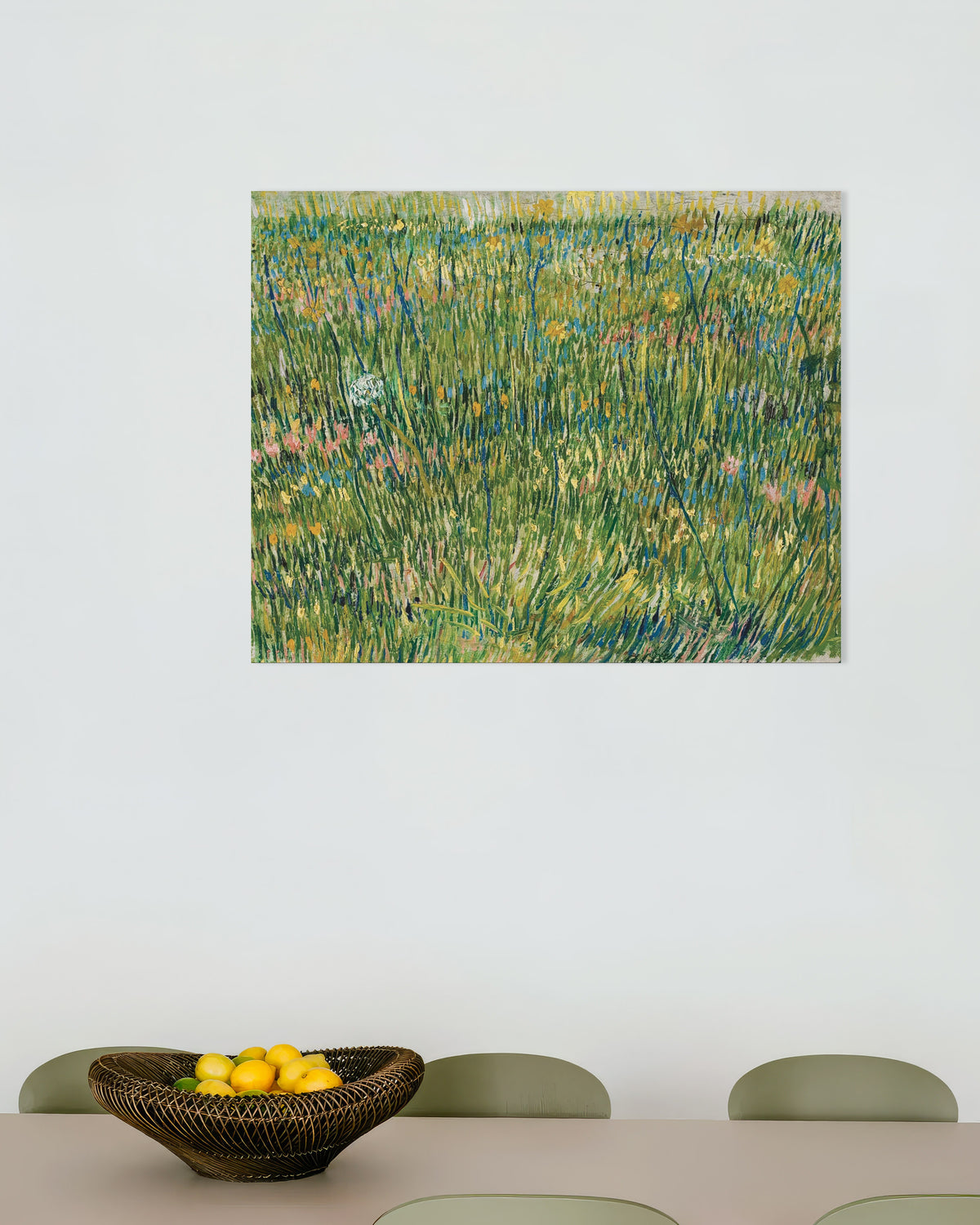 Poster van Grasveld (1887) van Vincent van Gogh