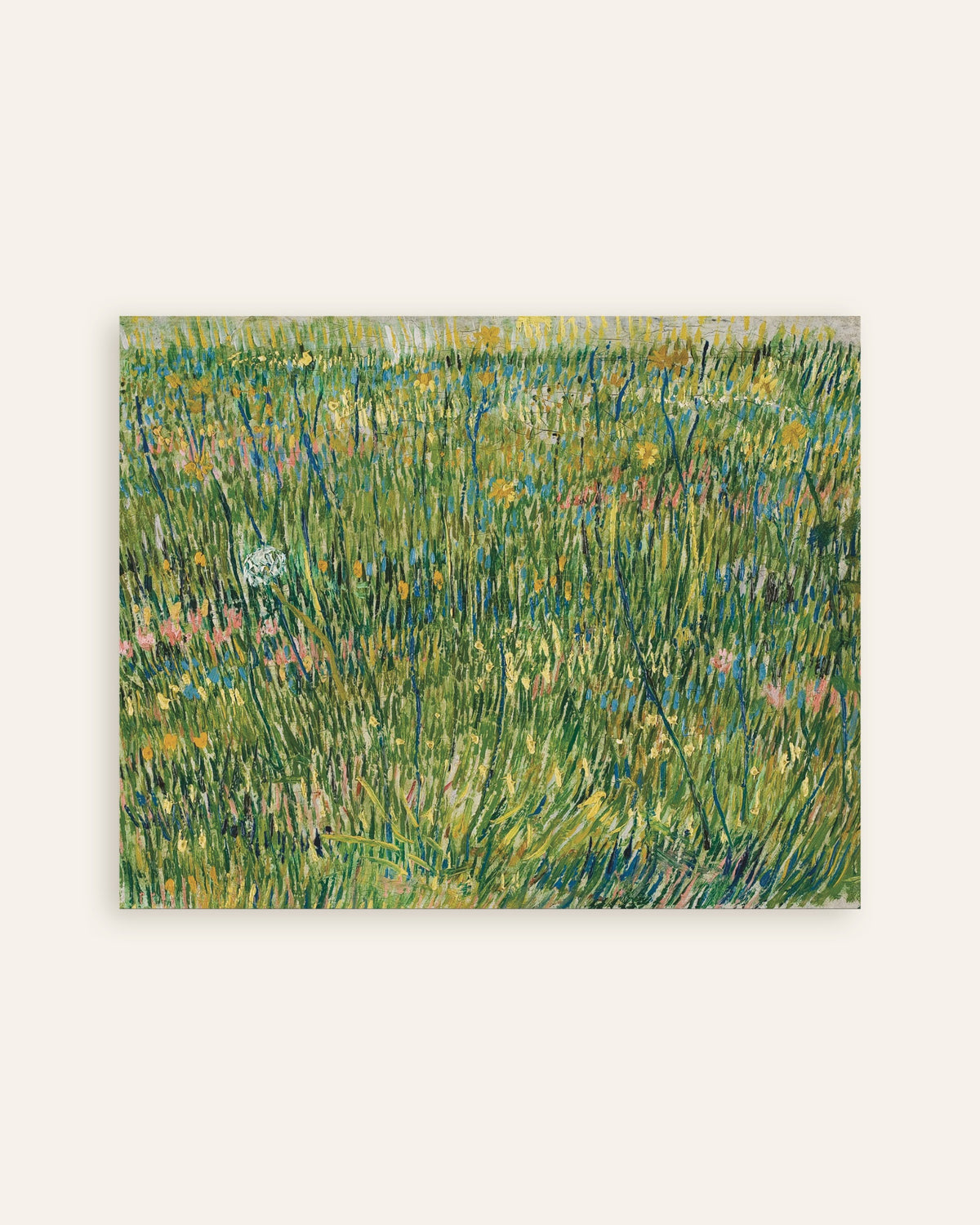 Poster van Grasveld (1887) van Vincent van Gogh, miniatuur
