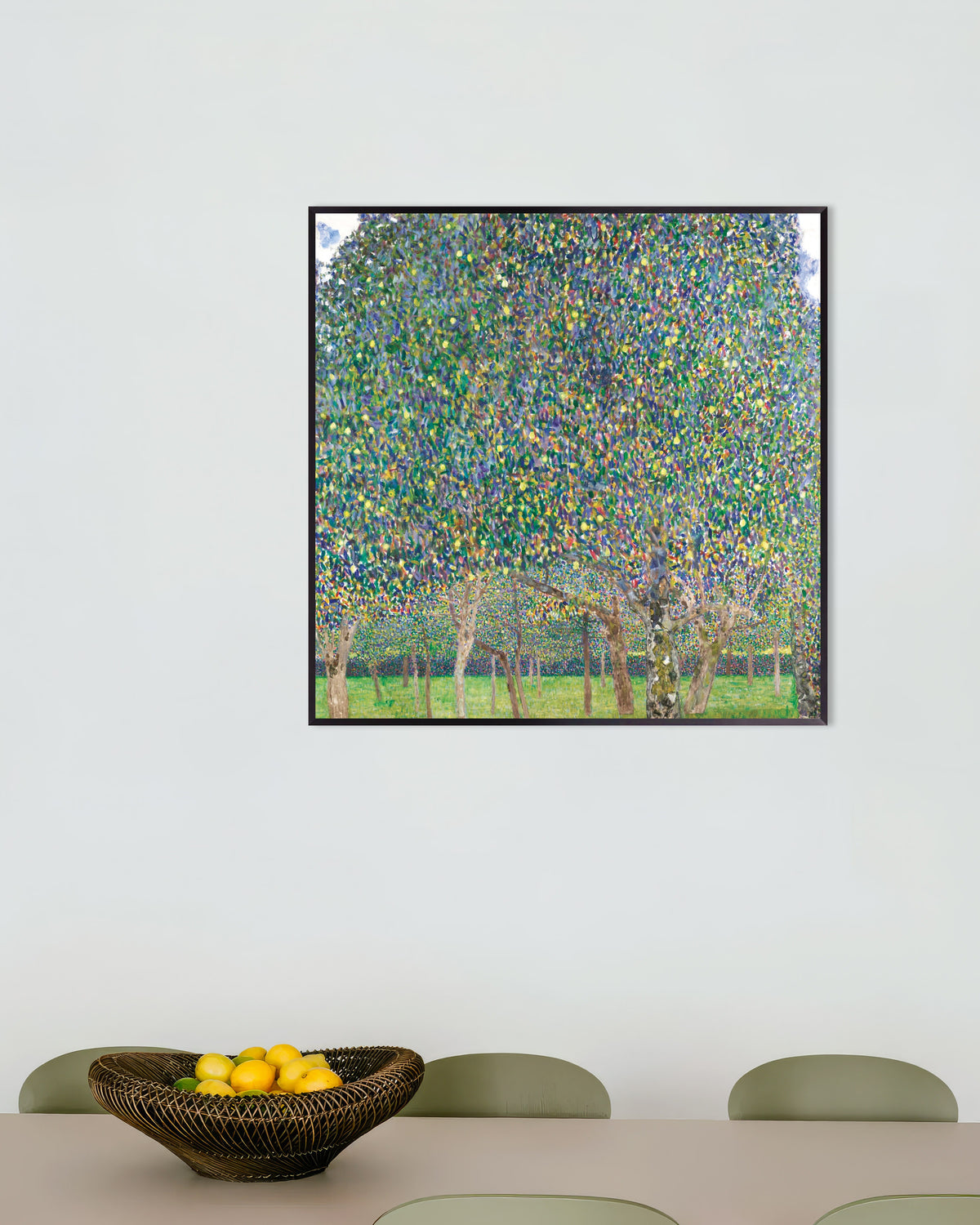 Poster De perenboom (1903) van Gustav Klimt met metalen lijst
