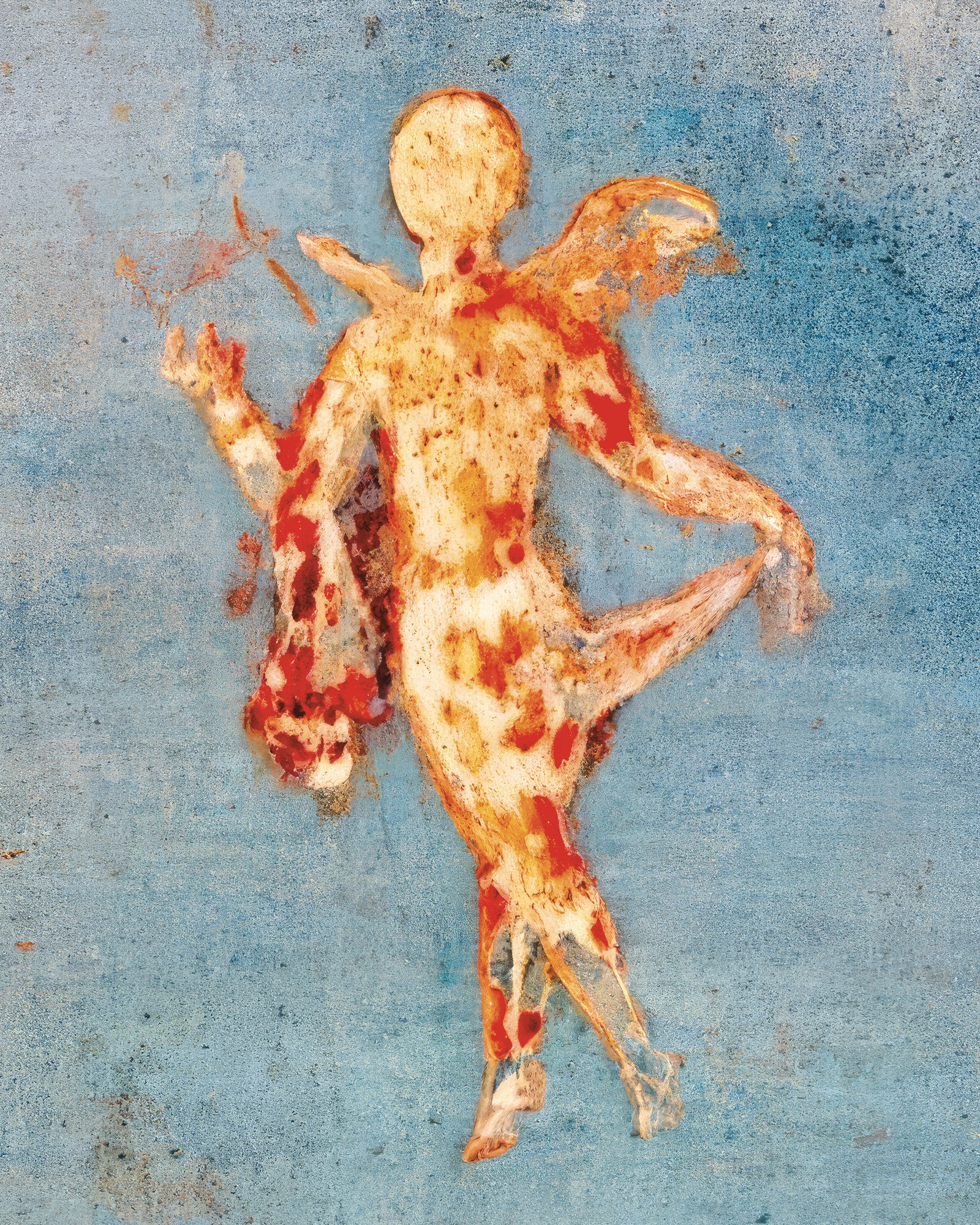 Psyche op Blauw, Huis van Venus, Pompeii - Poster
