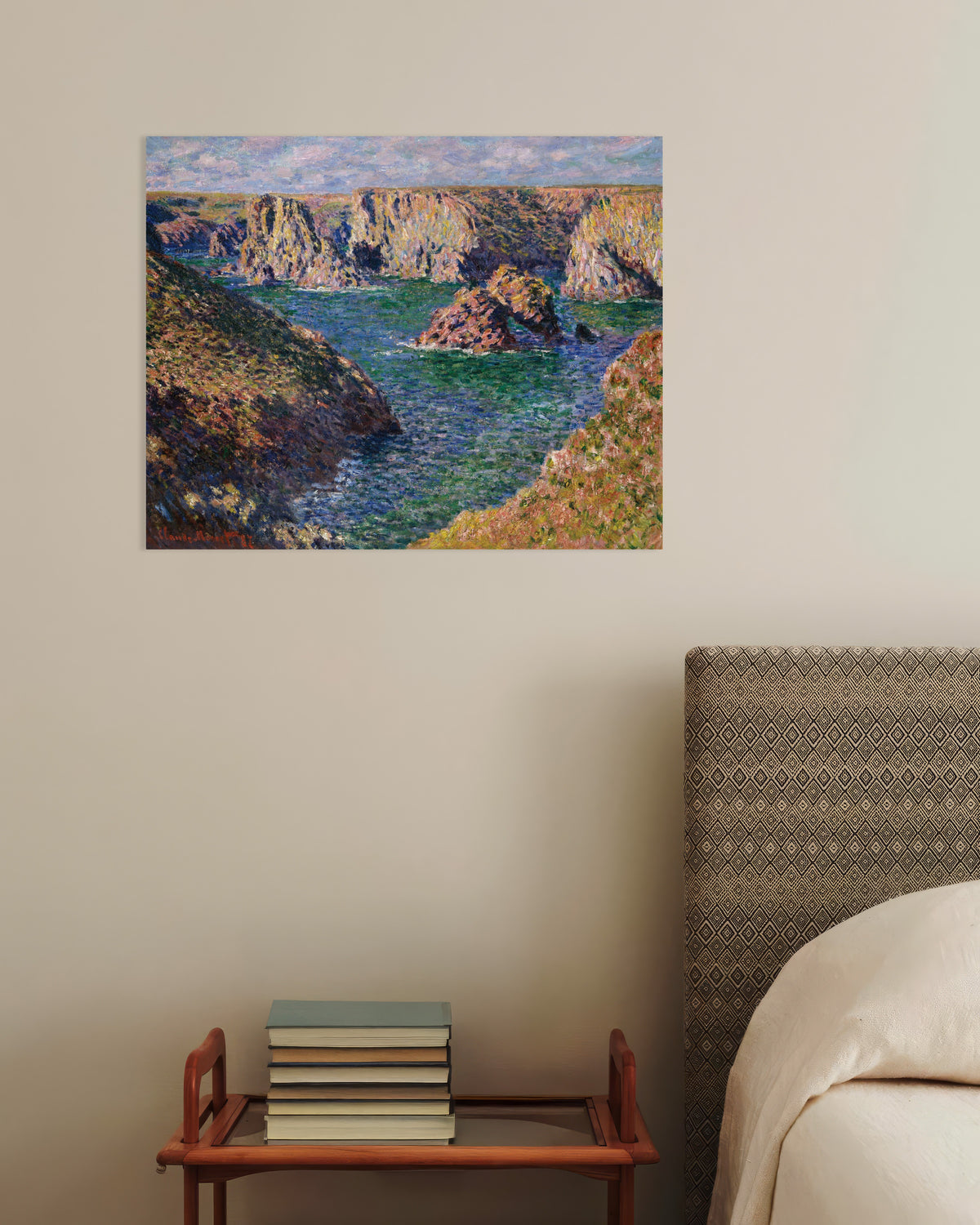 Poster Port-Domois, Belle-Île (1887) van Claude Monet