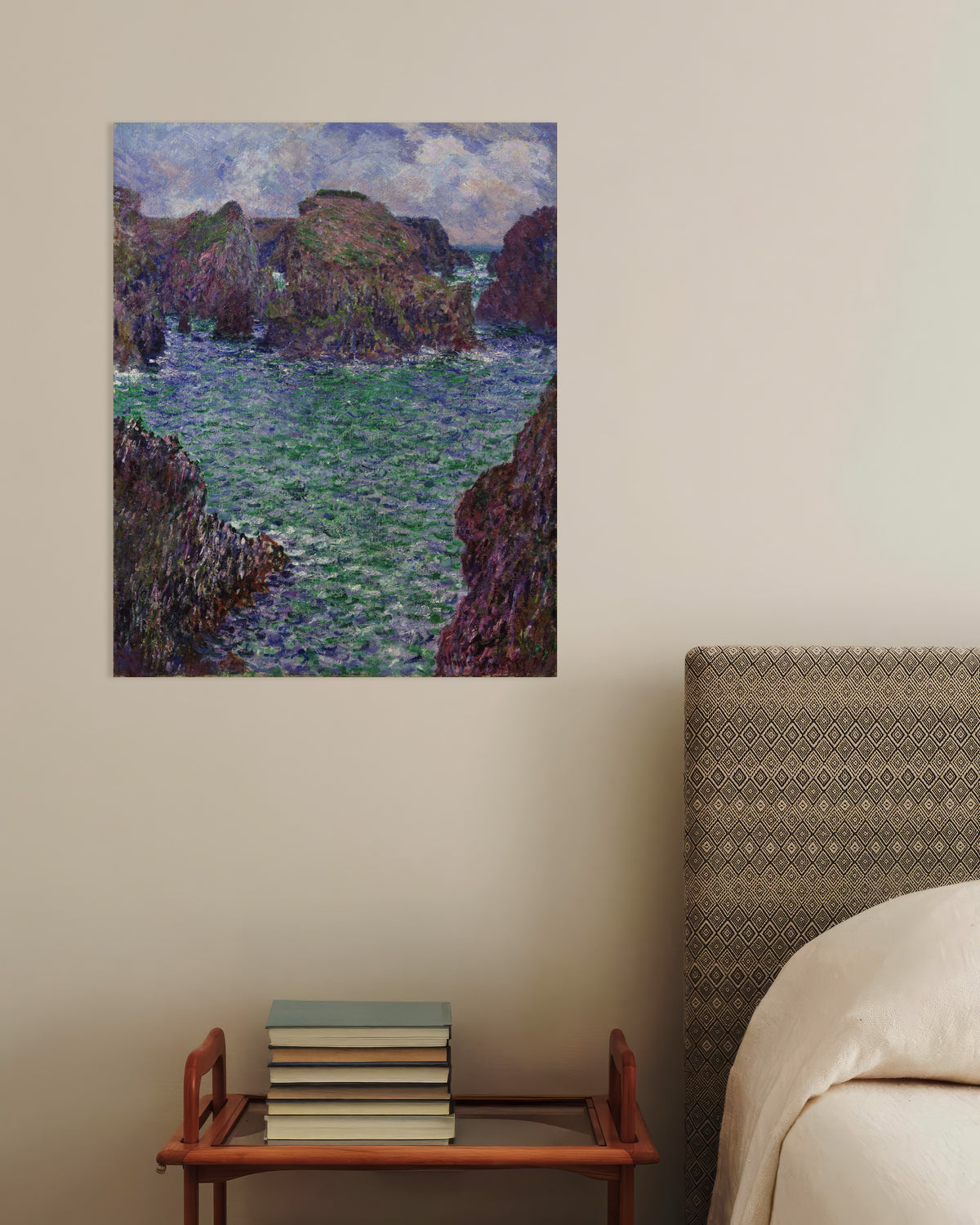 Poster Port-Goulphar, Belle-Île (1887) van Claude Monet