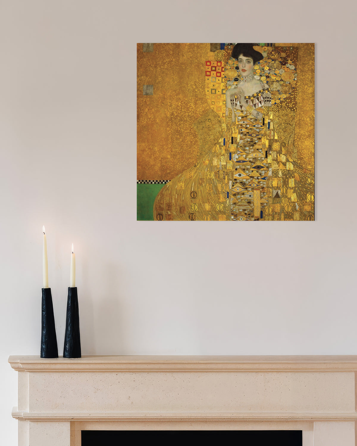 Poster Portret van Adele Bloch-Bauer I (1907) van Gustav Klimt