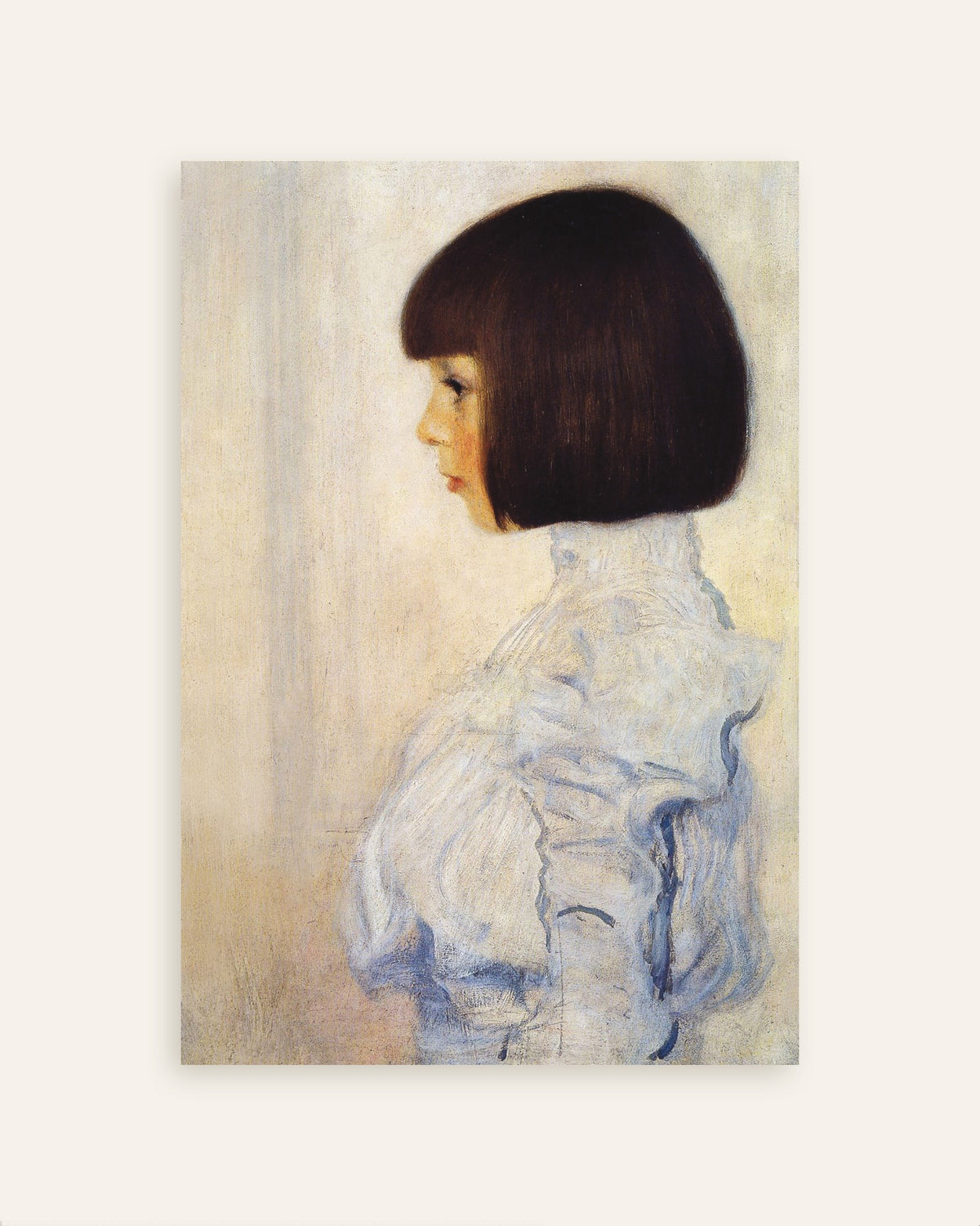 Poster Portret van Helene Klimt (1898) van Gustav Klimt, miniatuur