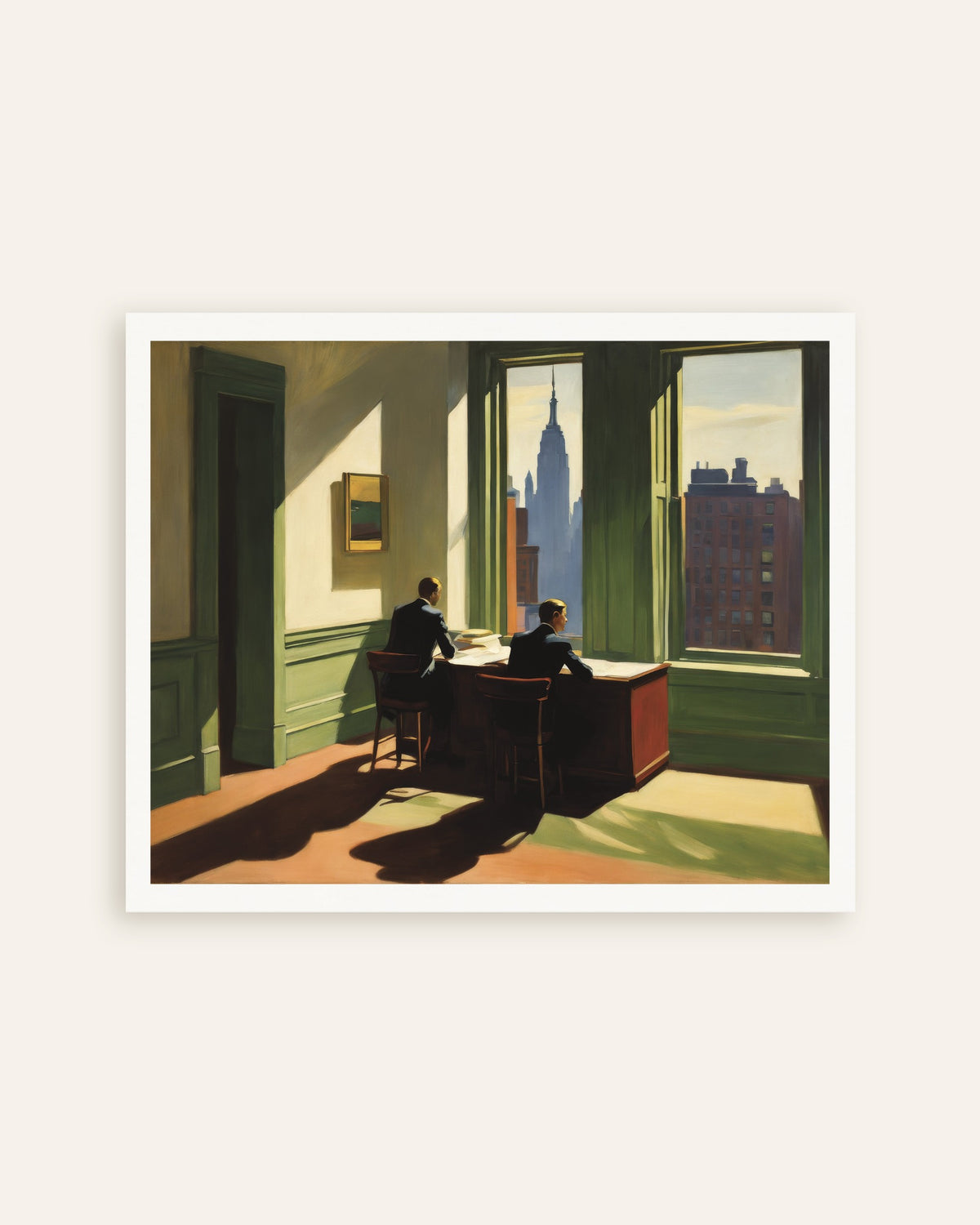 Poster van Realistische Amerikaanse schilderkunst uit de 20e eeuw, miniatuur