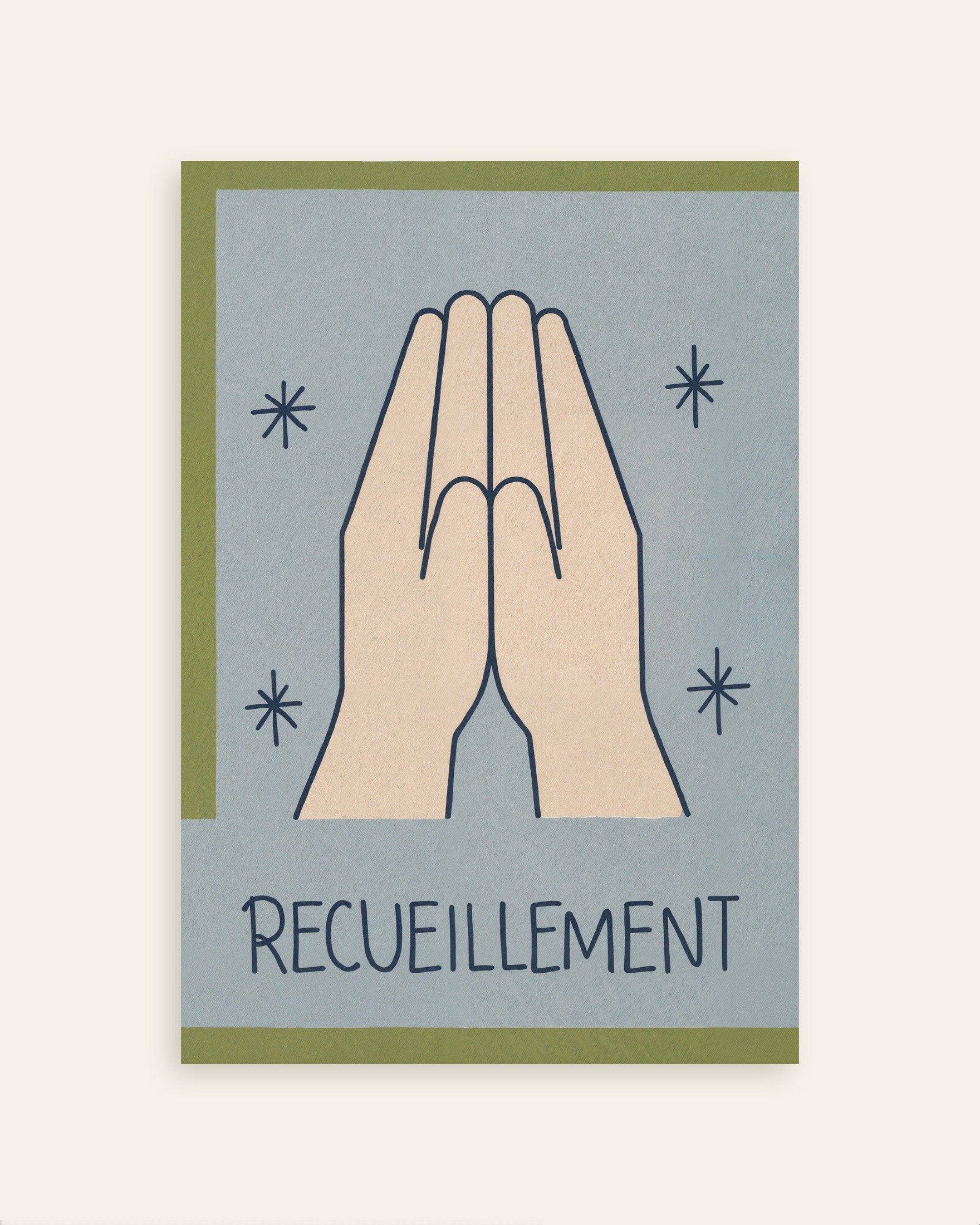 Poster of Recueillement - Minimal Line Art Poster, thumbnail
