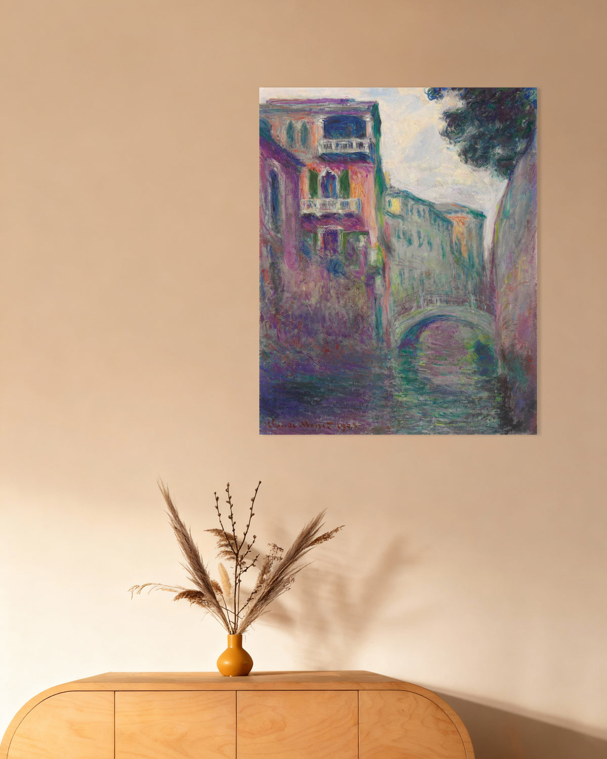 Poster Rio della Salute (1908) van Claude Monet