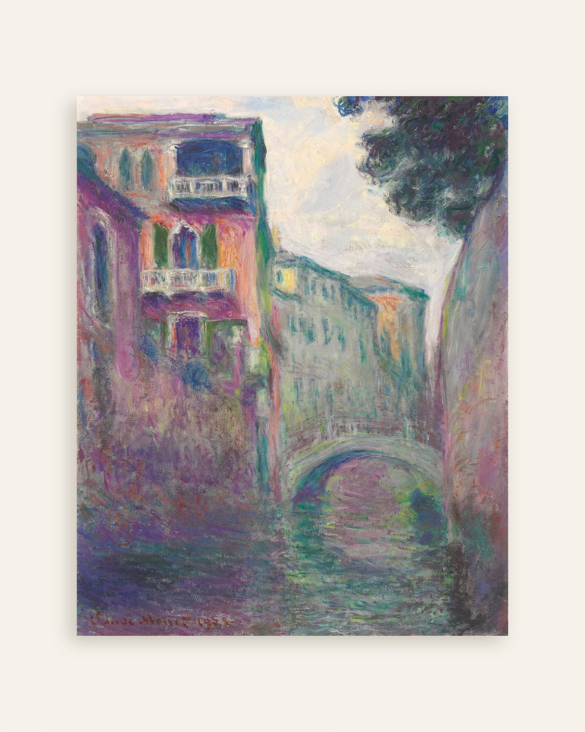 Poster Rio della Salute (1908) van Claude Monet, miniatuur