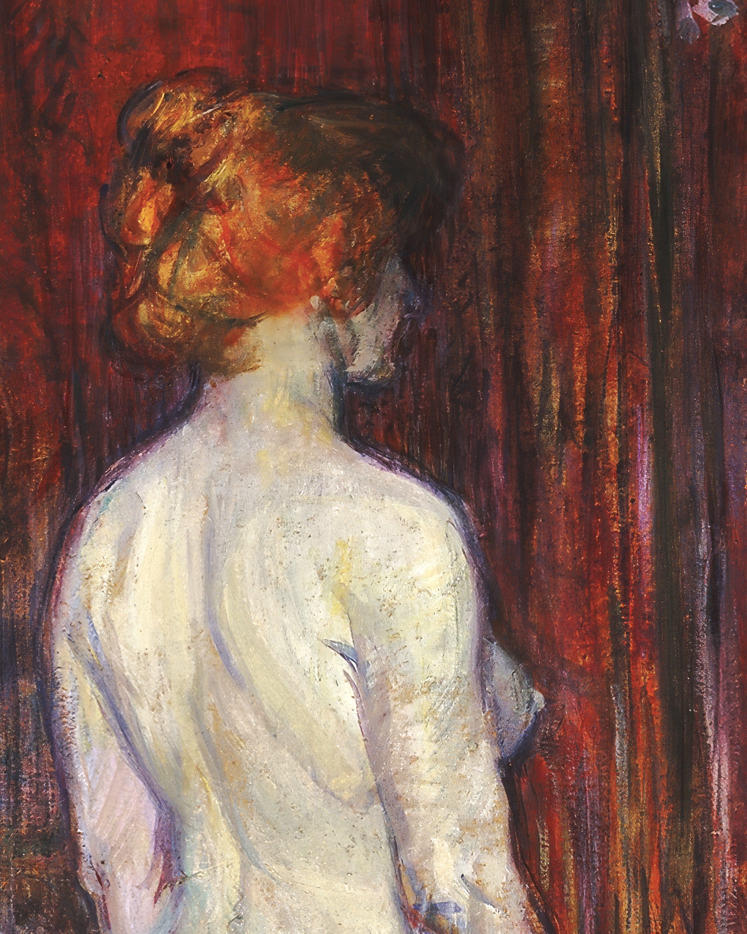 Vrouw voor een spiegel (1897) door Henri de Toulouse-Lautrec Poster