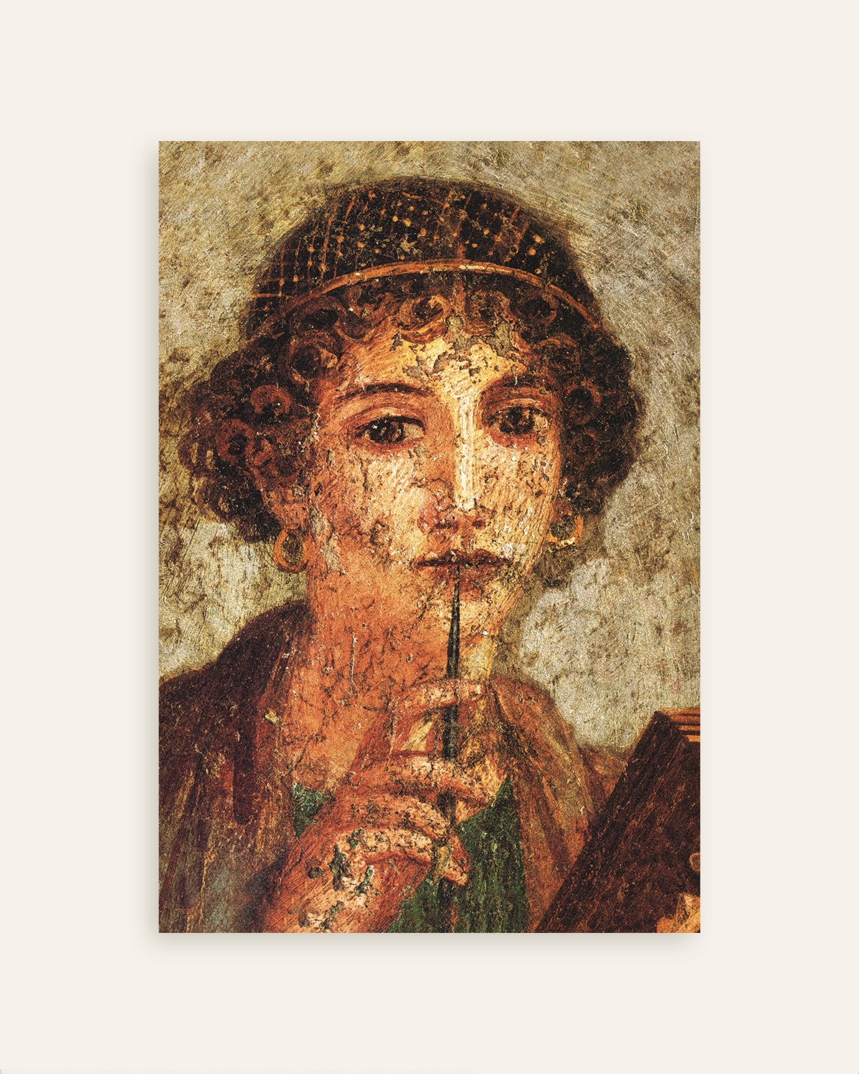 Poster of Sappho fresco detail poster, thumbnail