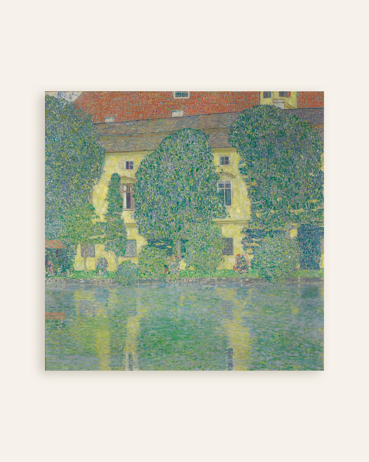Poster van Schloss Kammer aan de Attersee III (1910) van Gustav Klimt, miniatuur