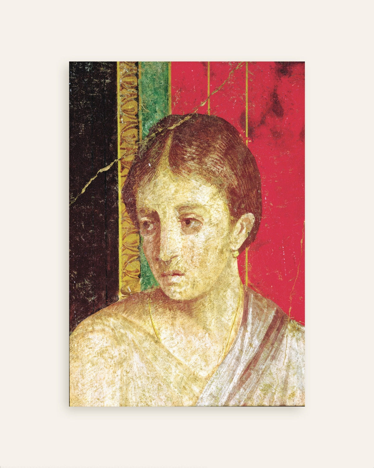 Poster met het frescodetail van de zittende moeder, Villa der Mysteriën