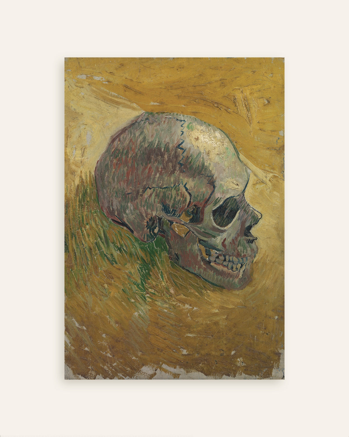 Poster van Schedel (1887) van Vincent van Gogh, miniatuur