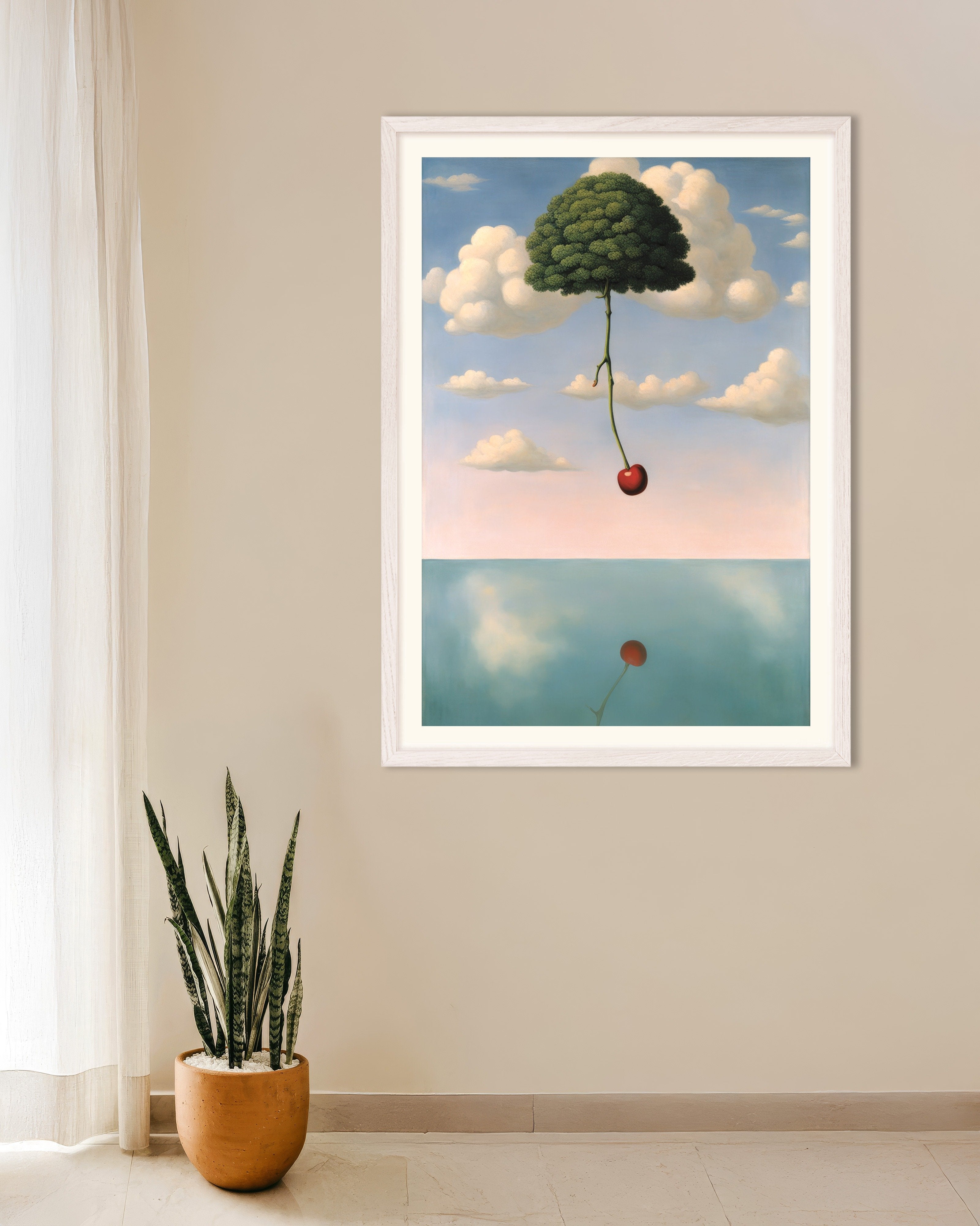 Poster of Spark of Life, with white wooden frame