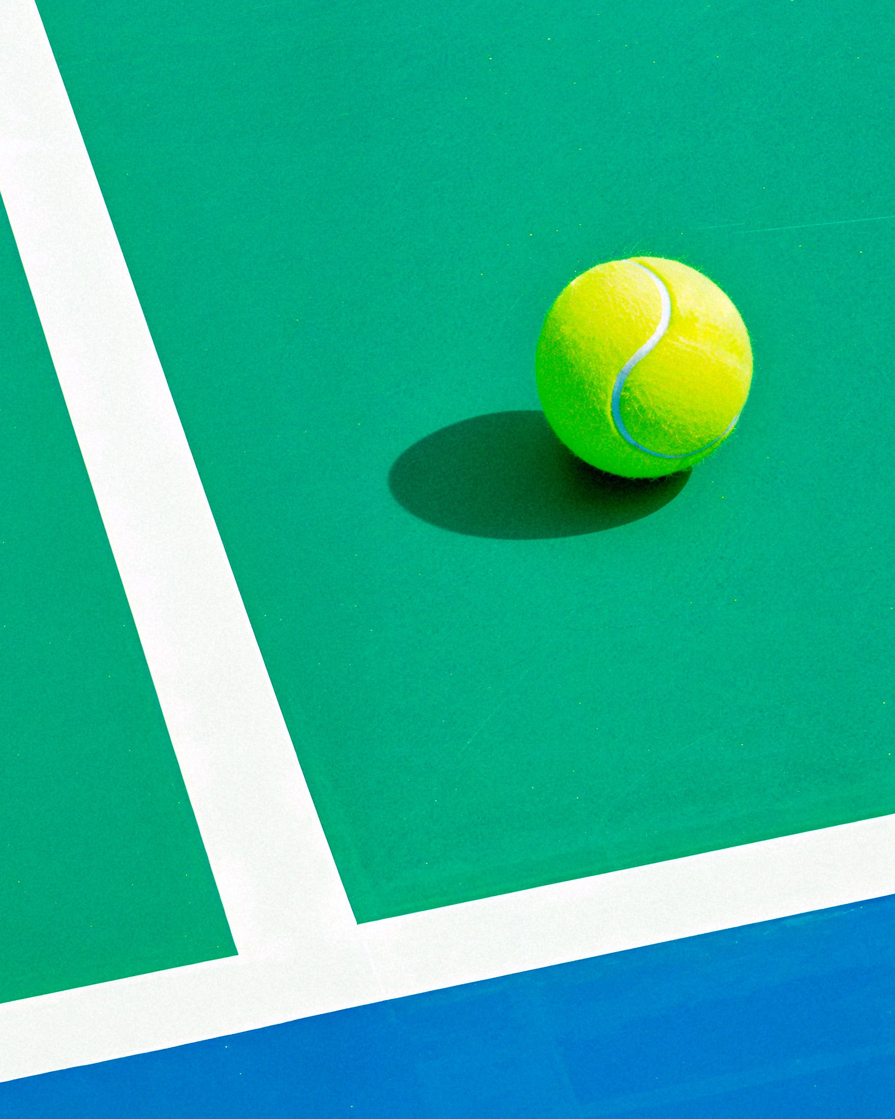 Tennis poster, bal en baan