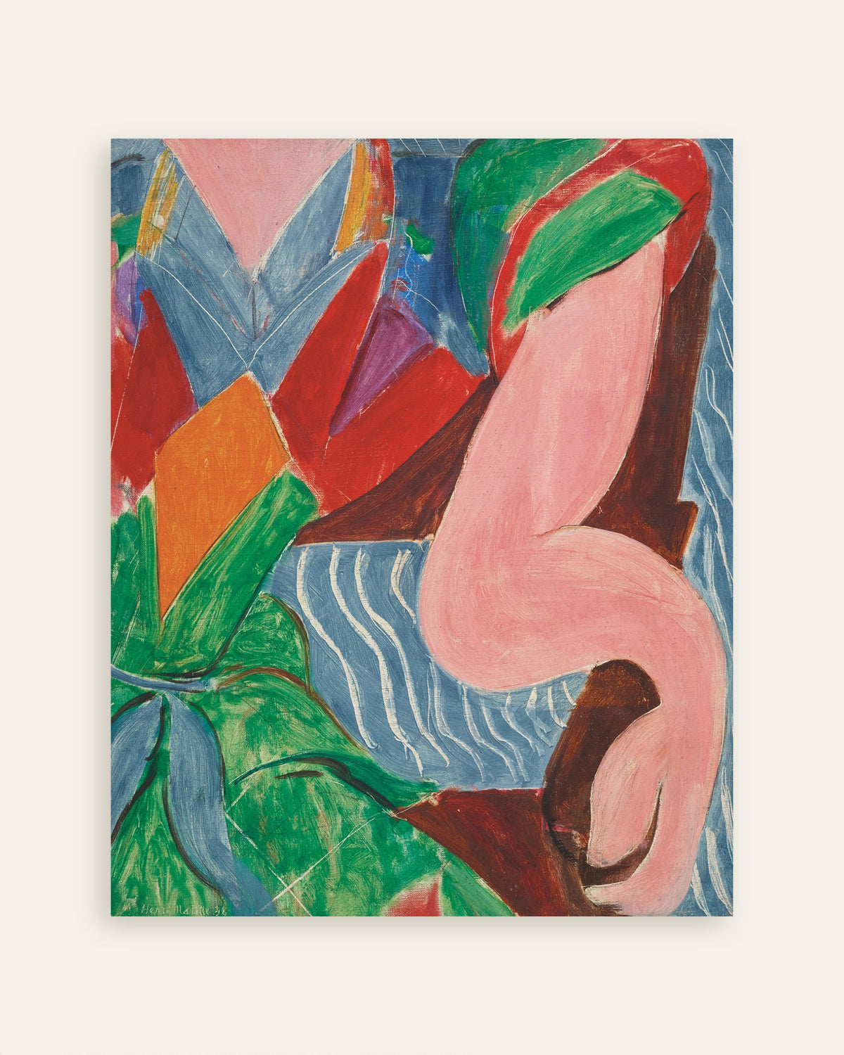 Poster van De arm (1938) van Henri Matisse, miniatuur
