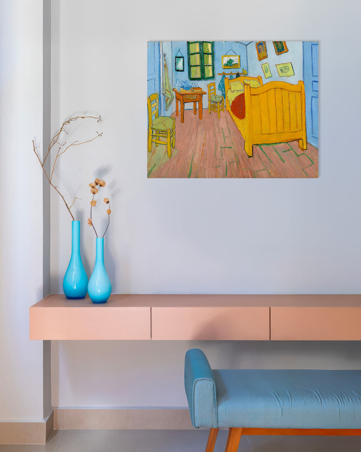 Poster van De slaapkamer (1888) van Vincent van Gogh