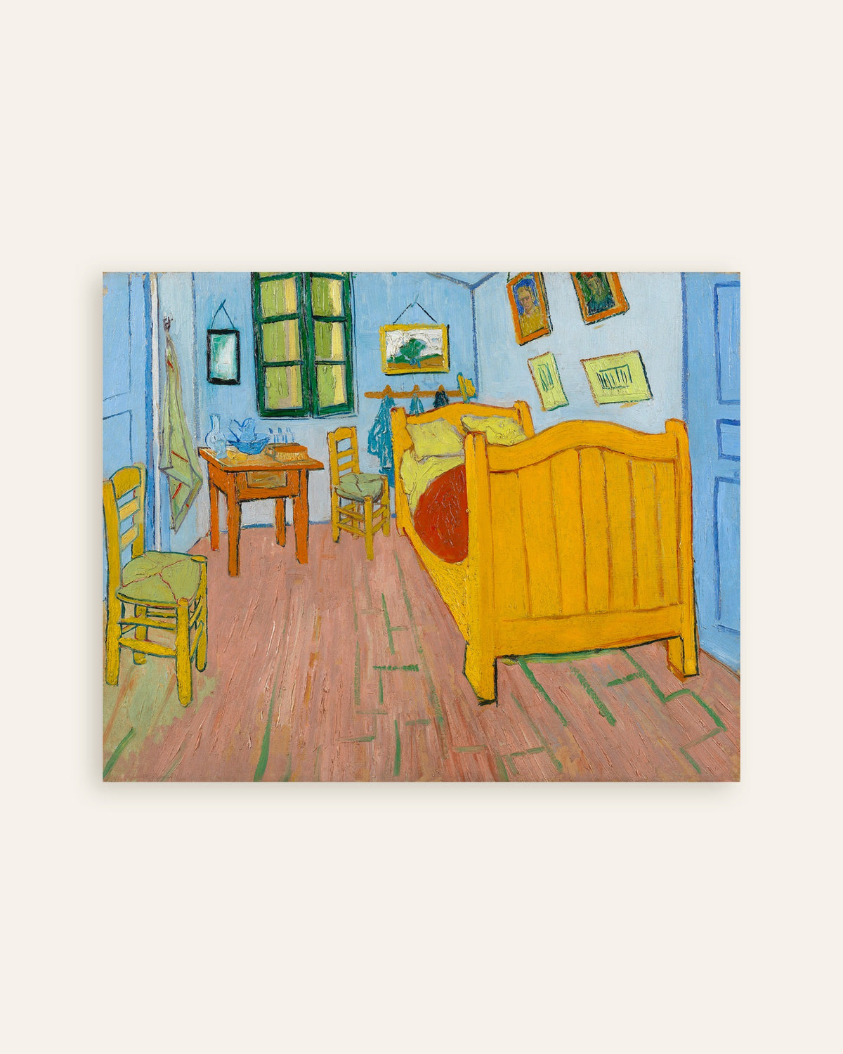 Poster van De slaapkamer (1888) van Vincent van Gogh, miniatuur