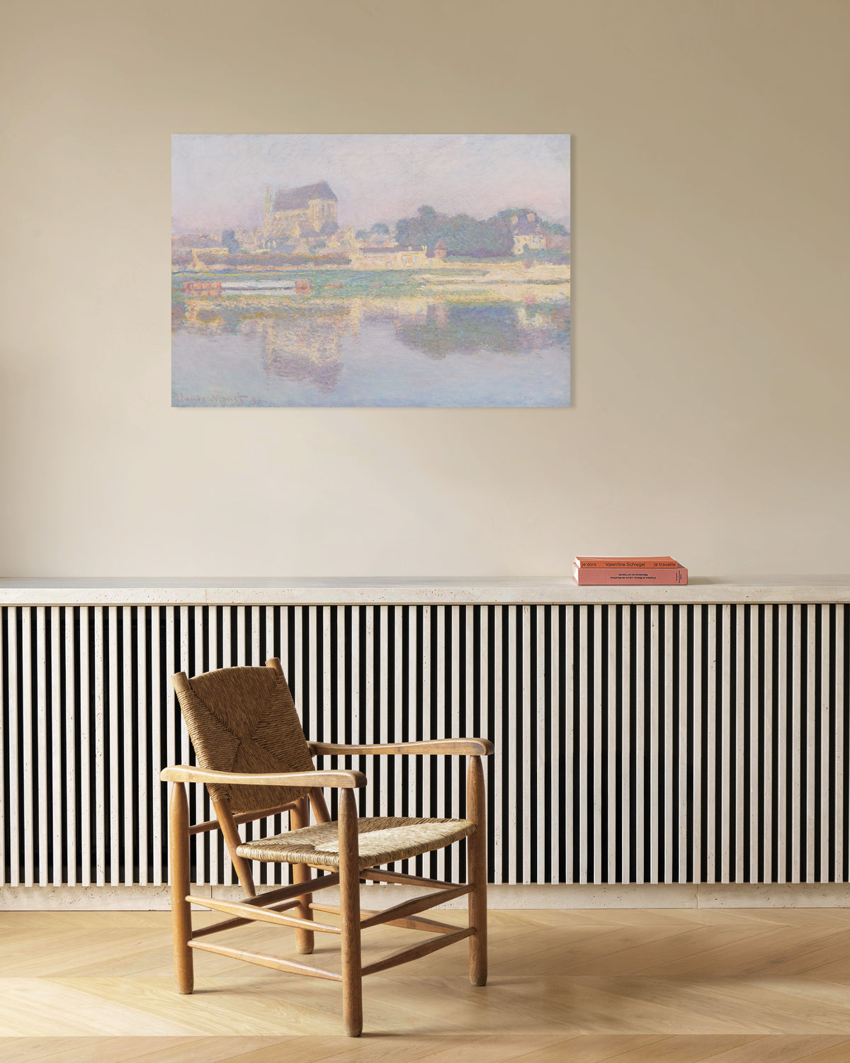 Poster De kerk van Vernon, zon (1894) van Claude Monet