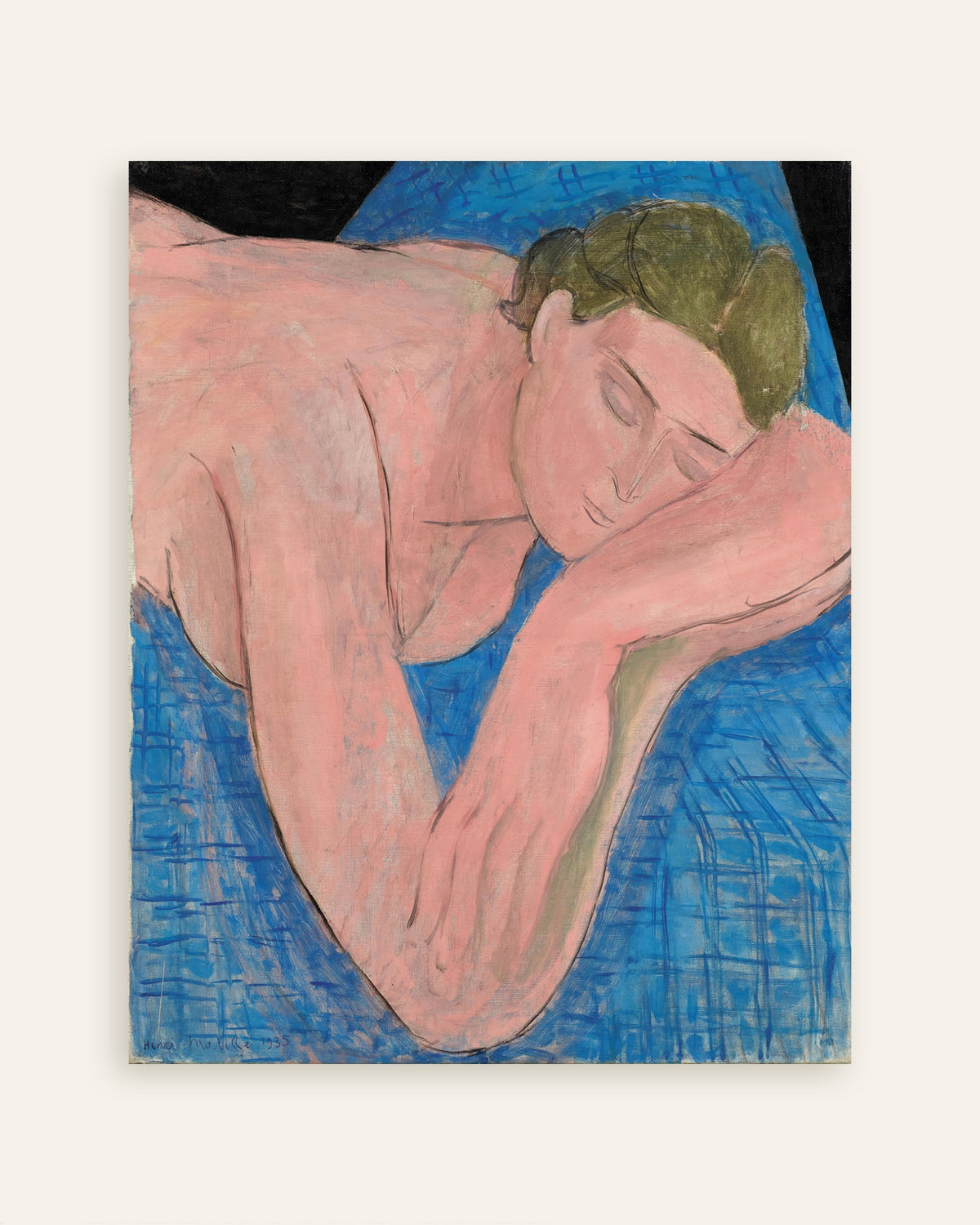 Poster van De droom (1935) van Henri Matisse, miniatuur